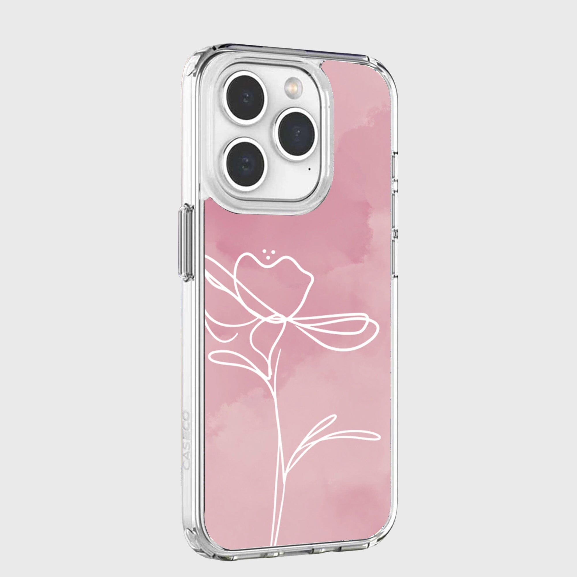 iPhone 15 Pro Max Case With MagSafe - Pink Flower