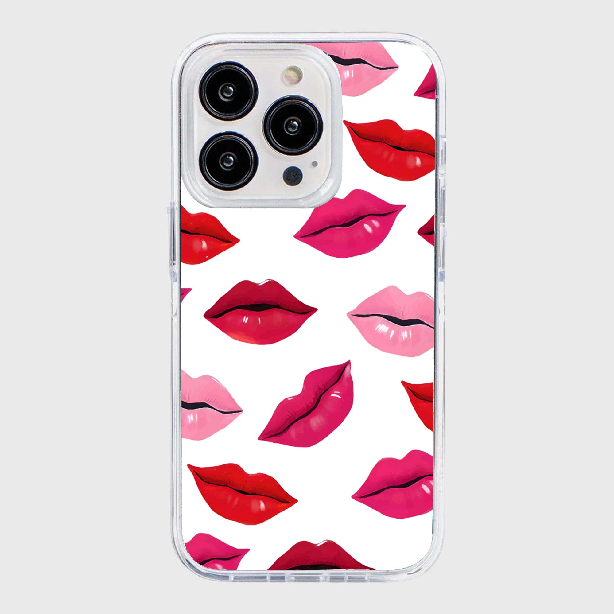 MagSafe iPhone 15 Pro Lips Design Clear Case