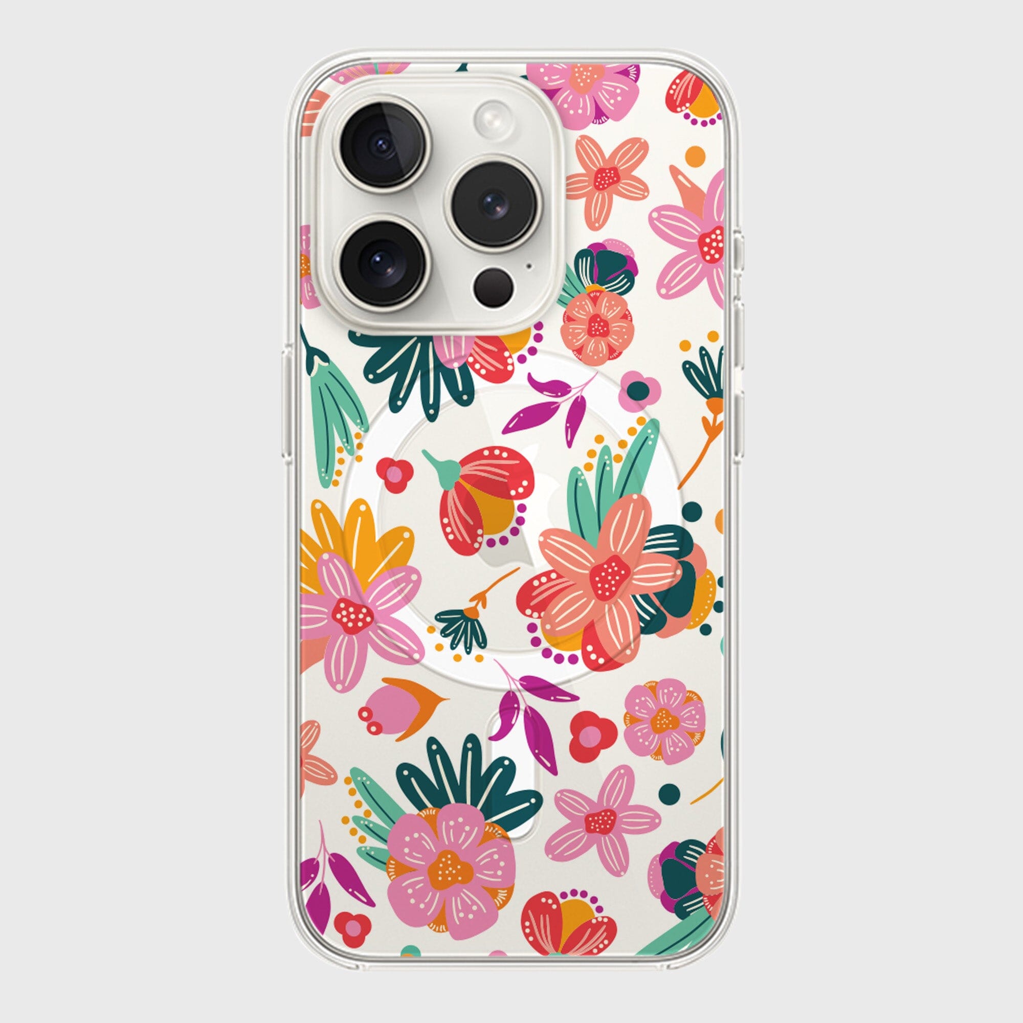 Apple iPhone 15 128GB ☆Flower☆ iPhone 15 Pro Case with MagSafe – Spring Flower | 10‑ft Drop
