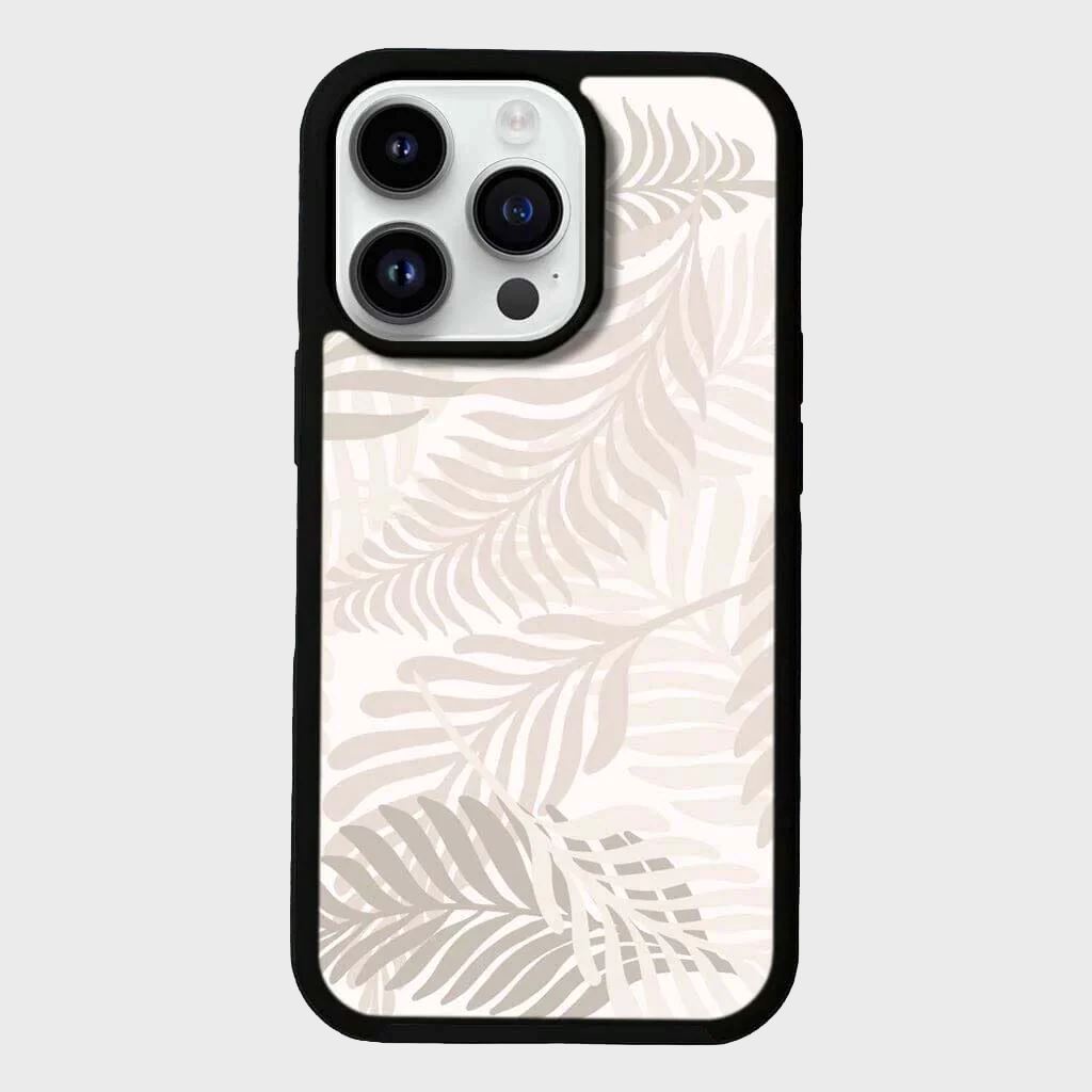 MagSafe iPhone 14 Pro White Leaf Case