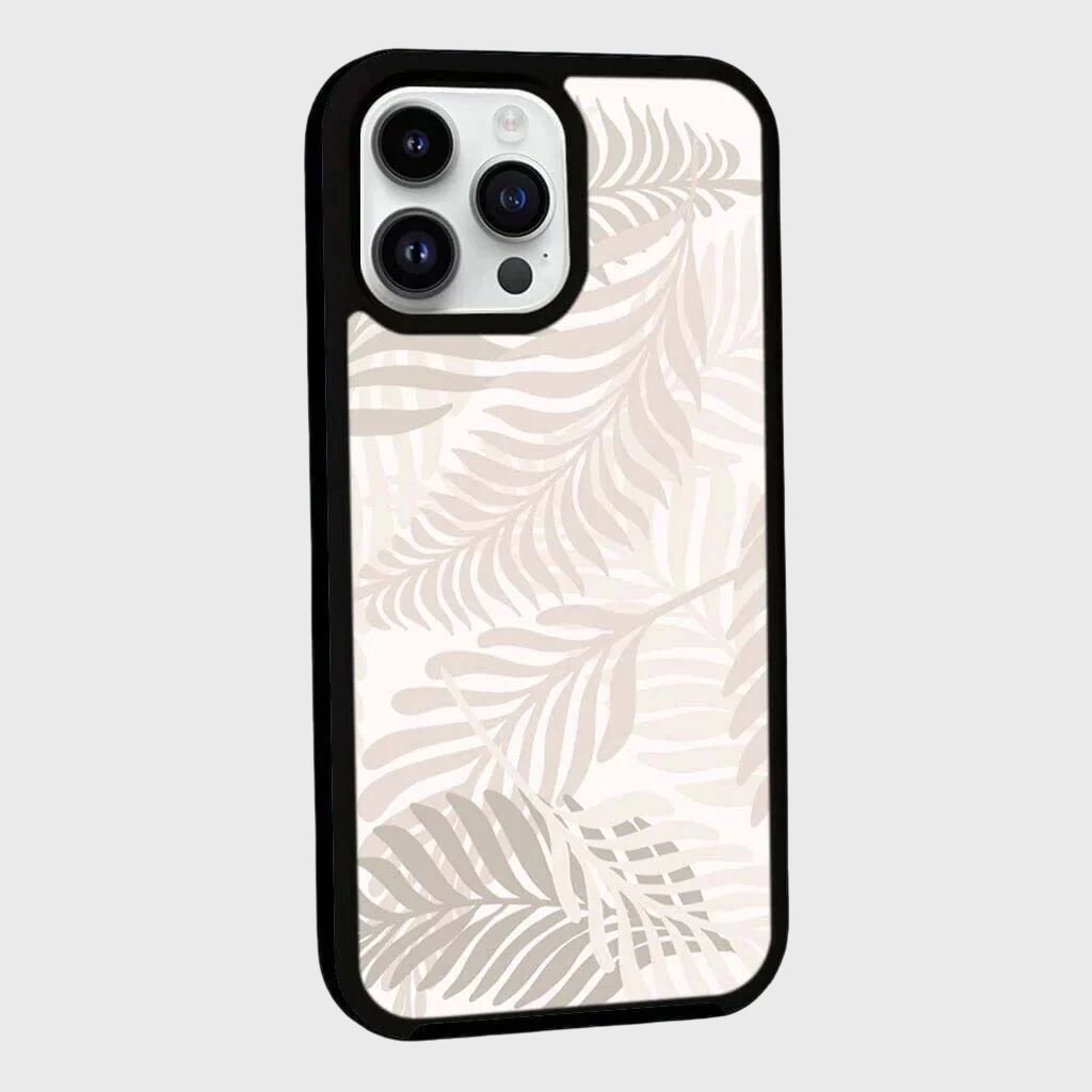 MagSafe iPhone 13 Pro White Leaf Case