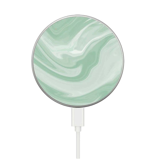 Teal Swirl Pattern - MagSafe Wireless Charger