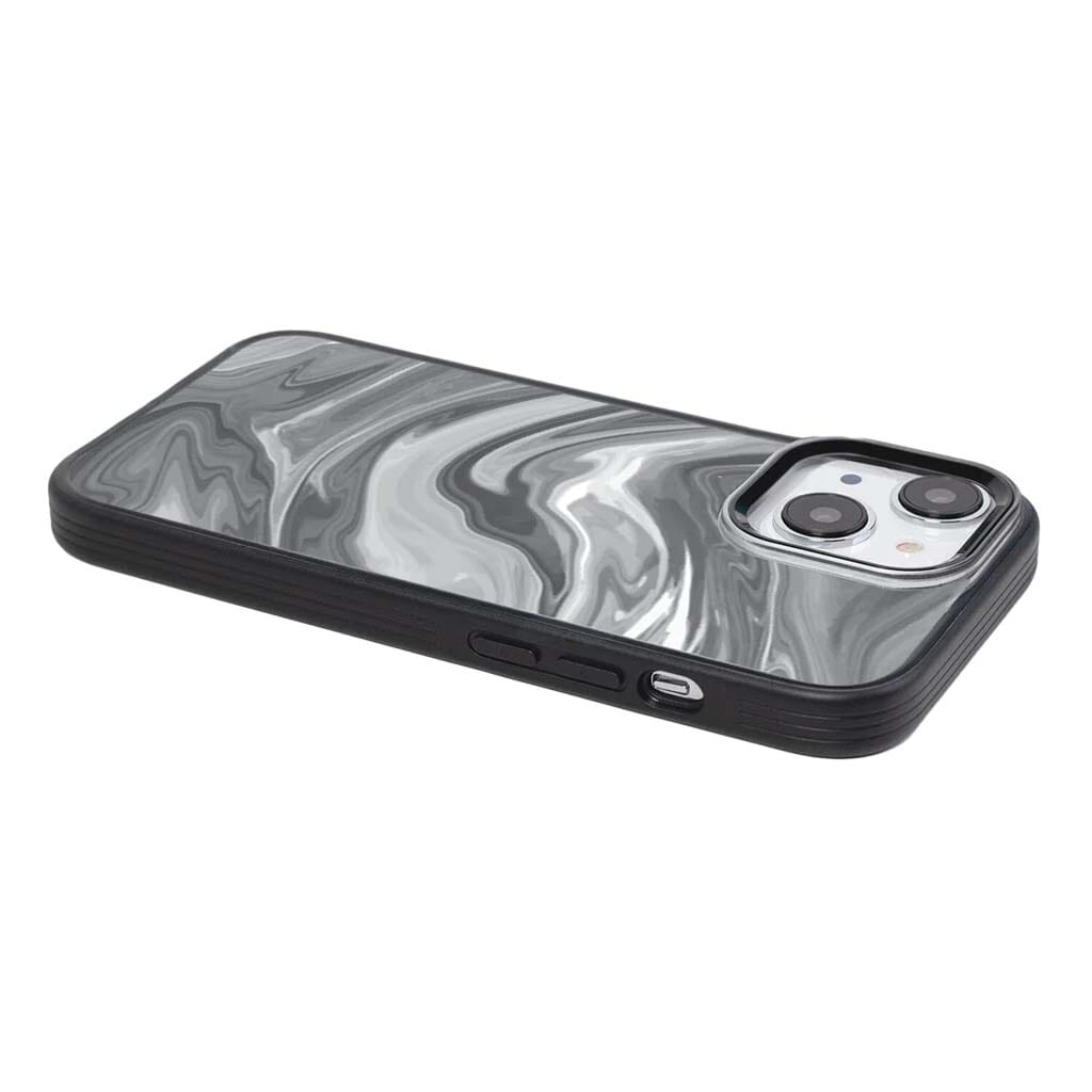 MagSafe iPhone 14 Plus Black Swirl Case