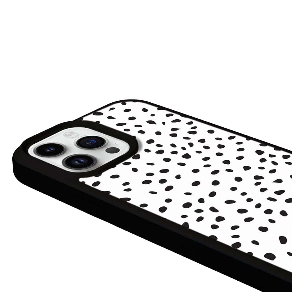 MagSafe iPhone 13 Pro Max White Polka Dots Case