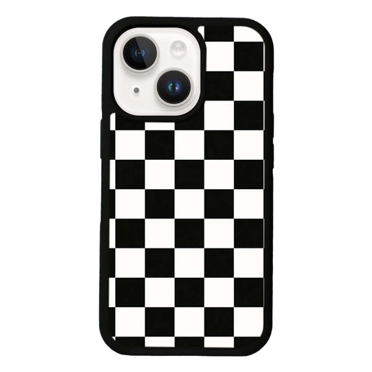 MagSafe iPhone 13 Black Checkerboard Print Case