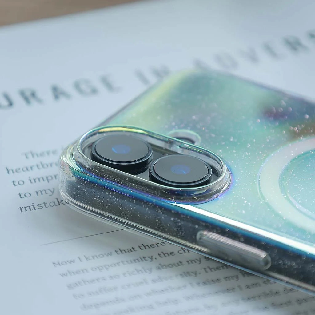 iPhone 17 Anti-Yellow Glitter Clear Case with MagSafe