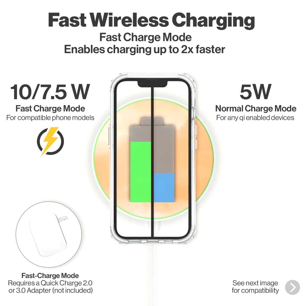 Orange Cloud Pattern - Wireless Charging Pad