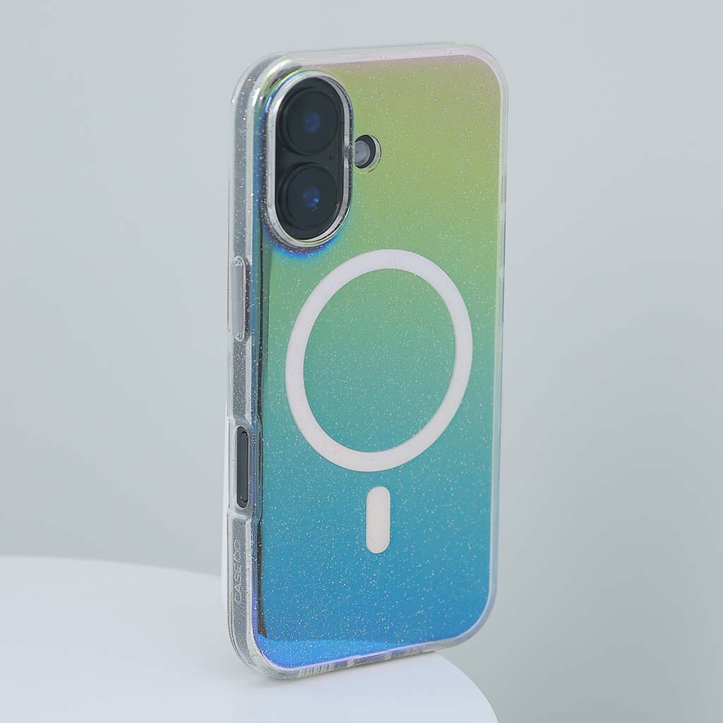iPhone 17 Anti-Yellow Glitter Clear Case with MagSafe