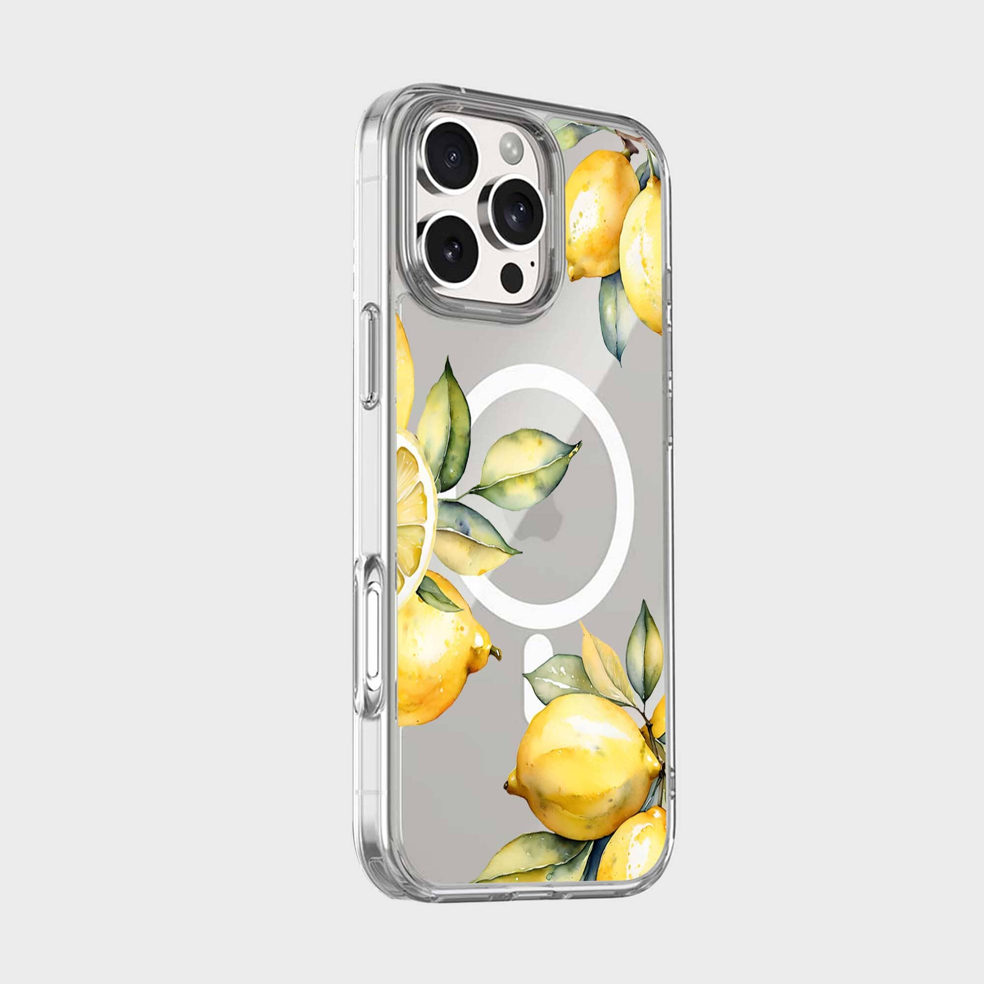 MagSafe iPhone 16 Pro Lemons Clear Case