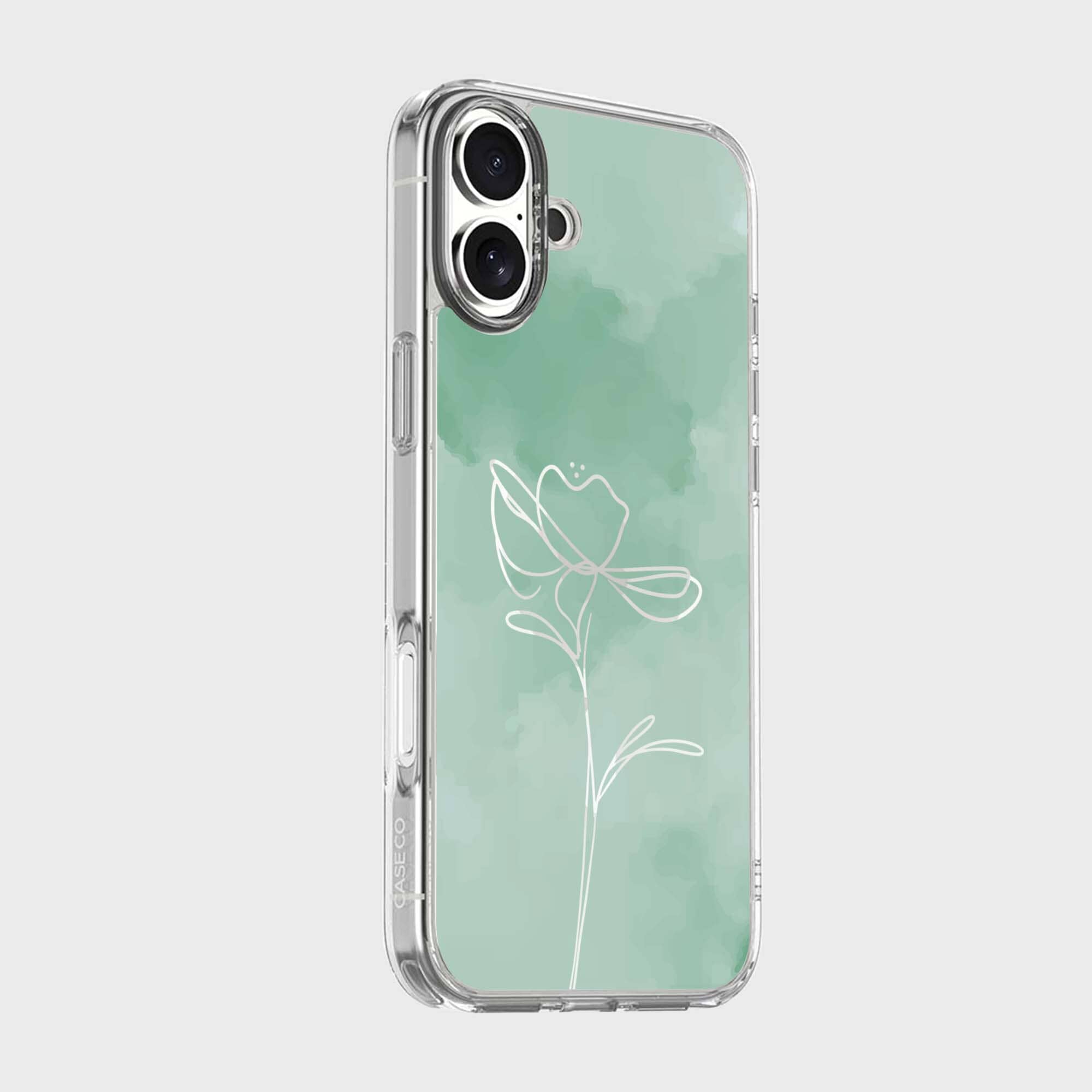iPhone 16 Case With MagSafe - Green Flower