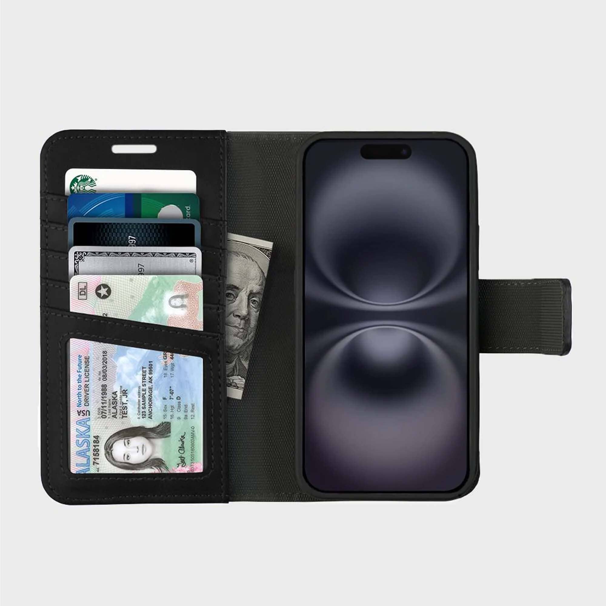 iPhone 16 Pro Max Wallet Case with MagSafe – 5th Ave Vegan Leather
