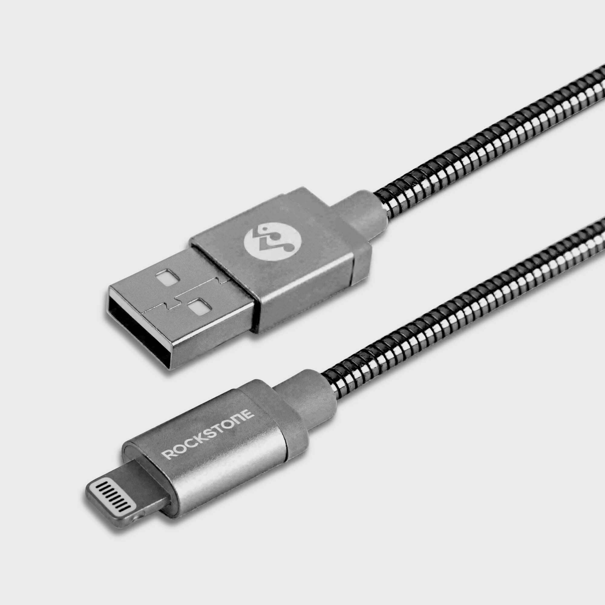 Pet Proof Metal Braided Lightning Cable - 2 Meter