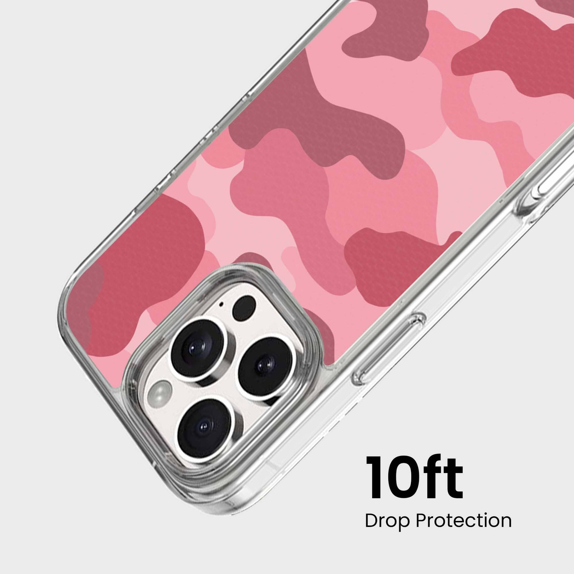 MagSafe iPhone 16 Pro Max Pink Camo Case
