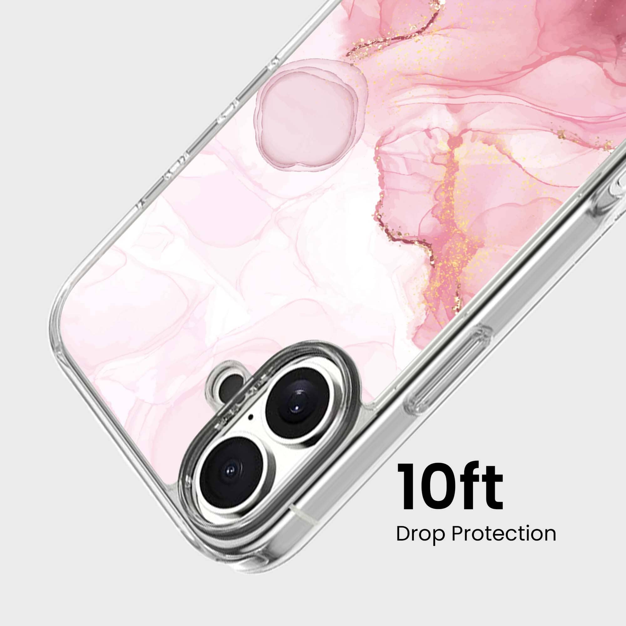 iPhone 16 Case With MagSafe - Pink Marble
