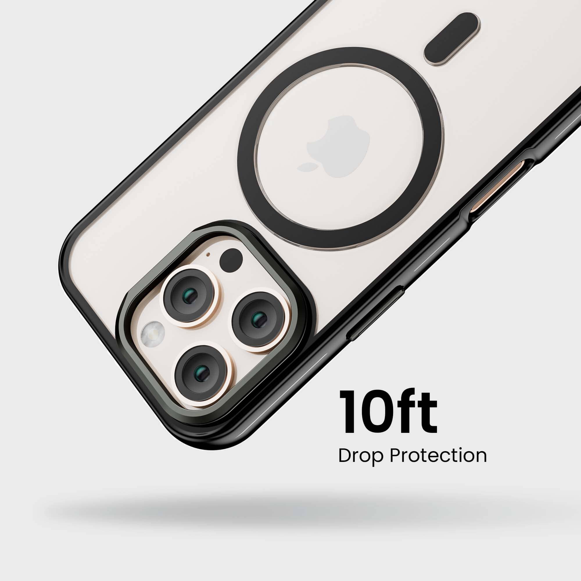 iPhone 16 Pro Max Anti Yellow Clear Case with Camera Kickstand