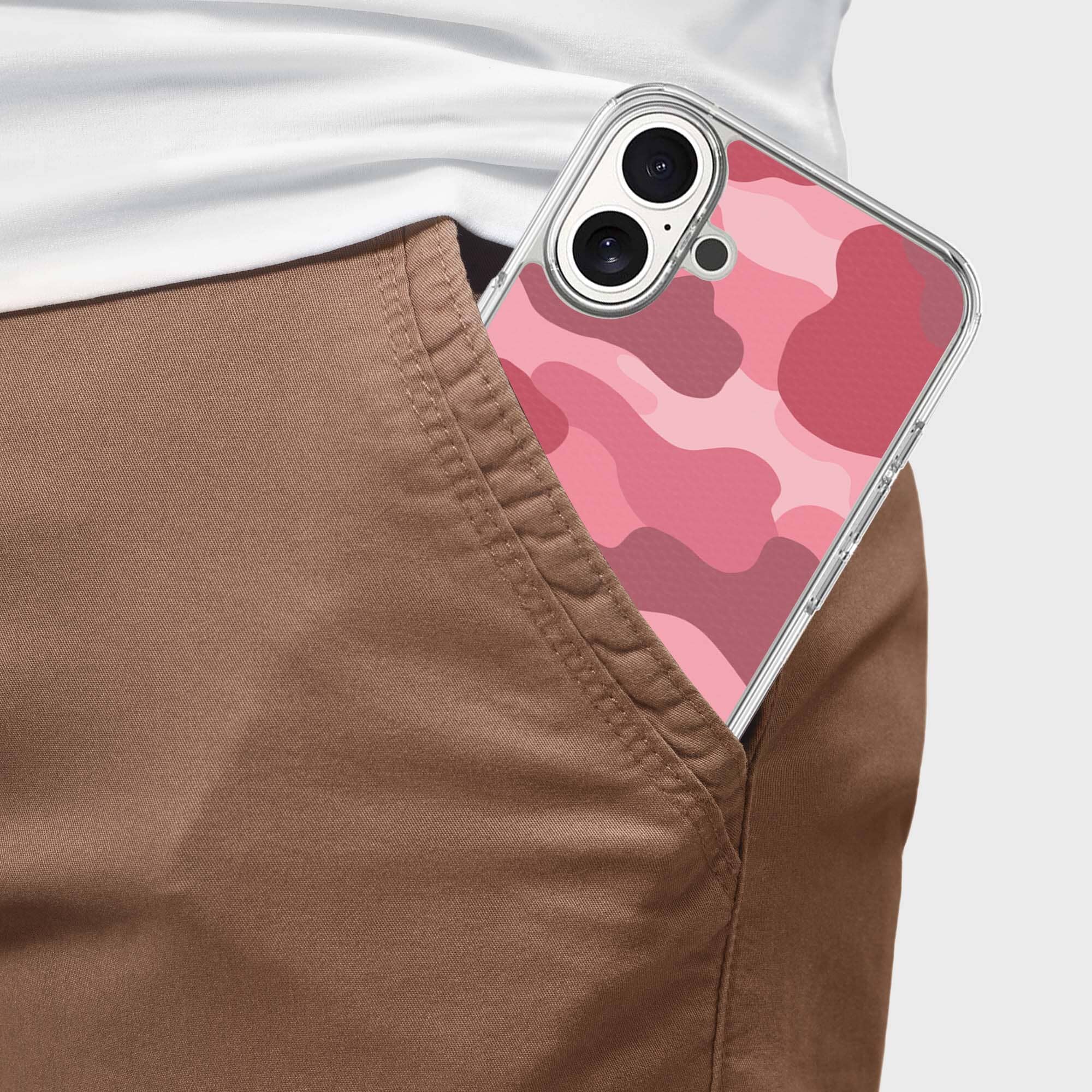 MagSafe iPhone 16 Pink Camo Case