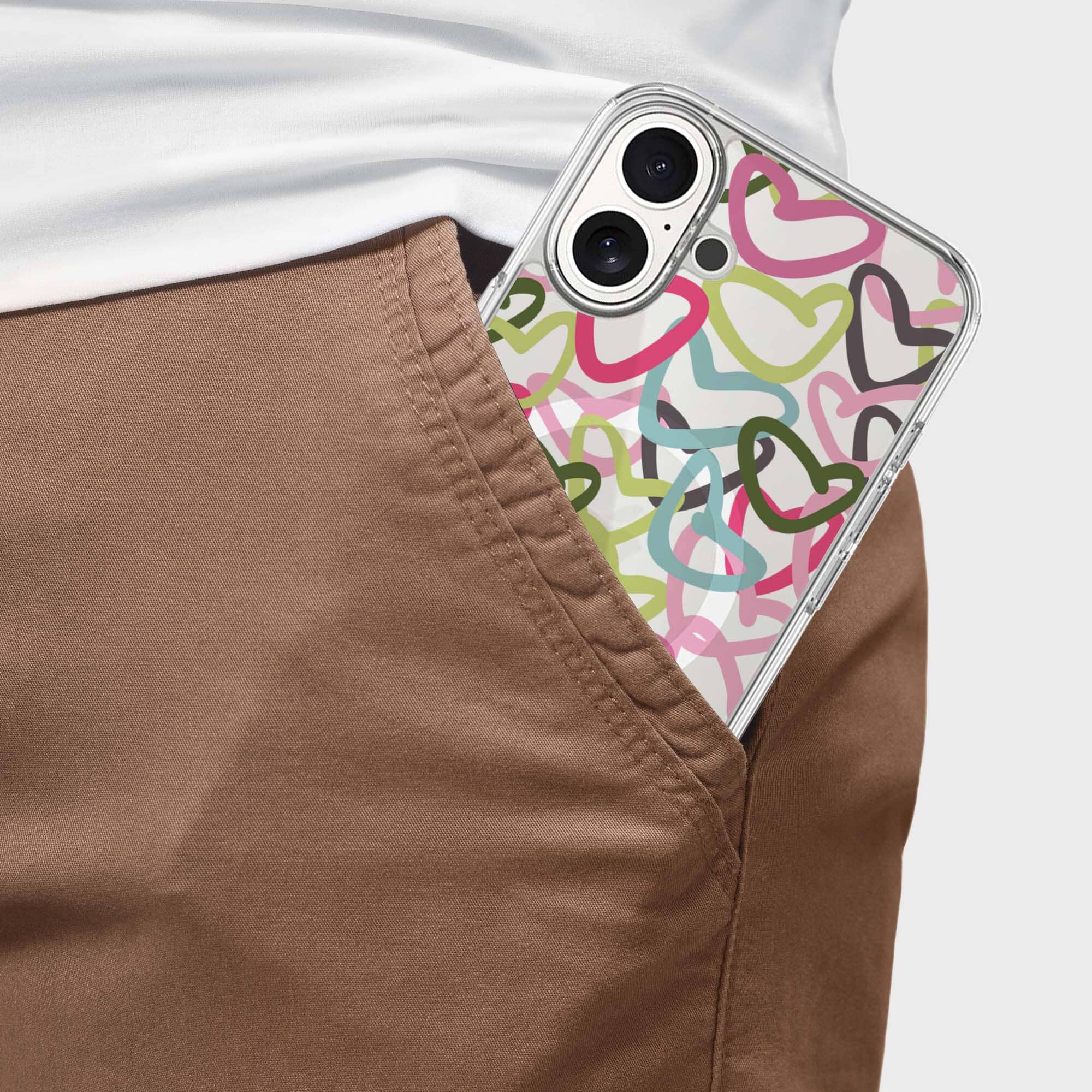 iPhone 16 Clear Case - Graffiti Design