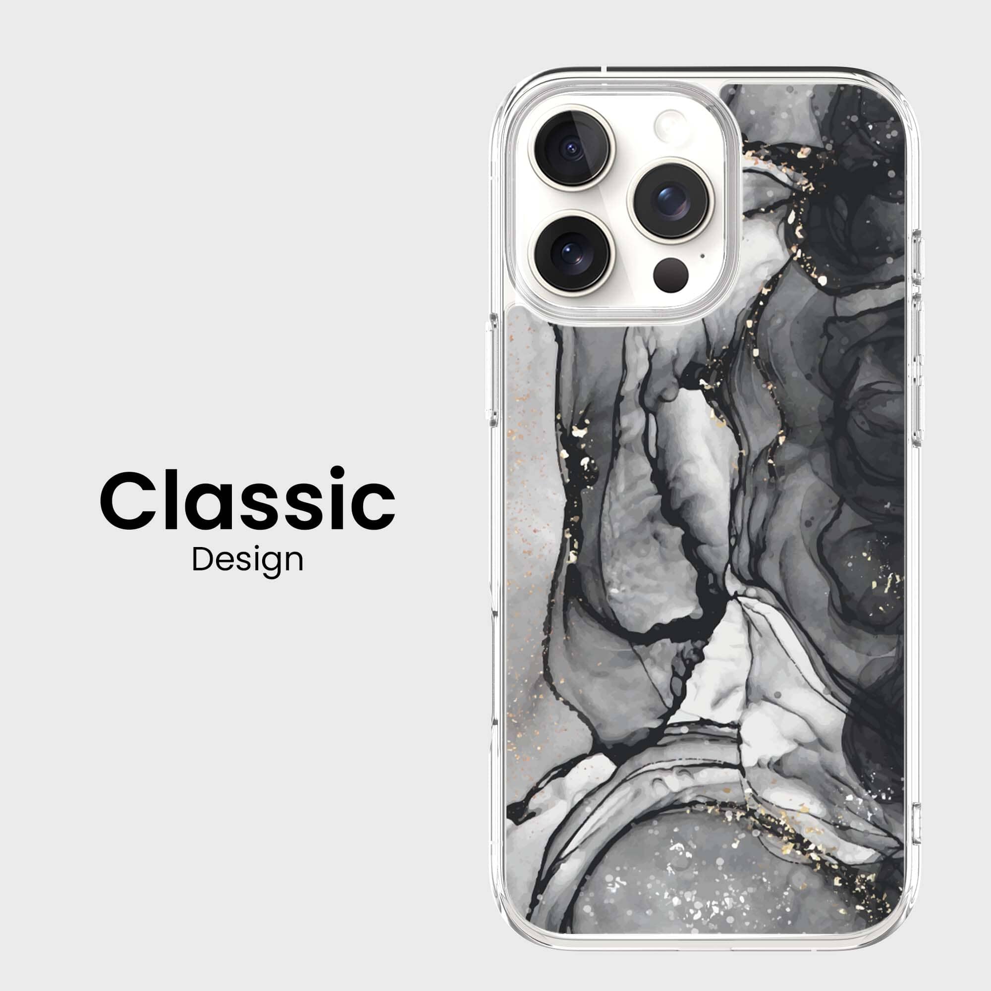 iPhone 16 Pro Max Case With MagSafe - Black Marble
