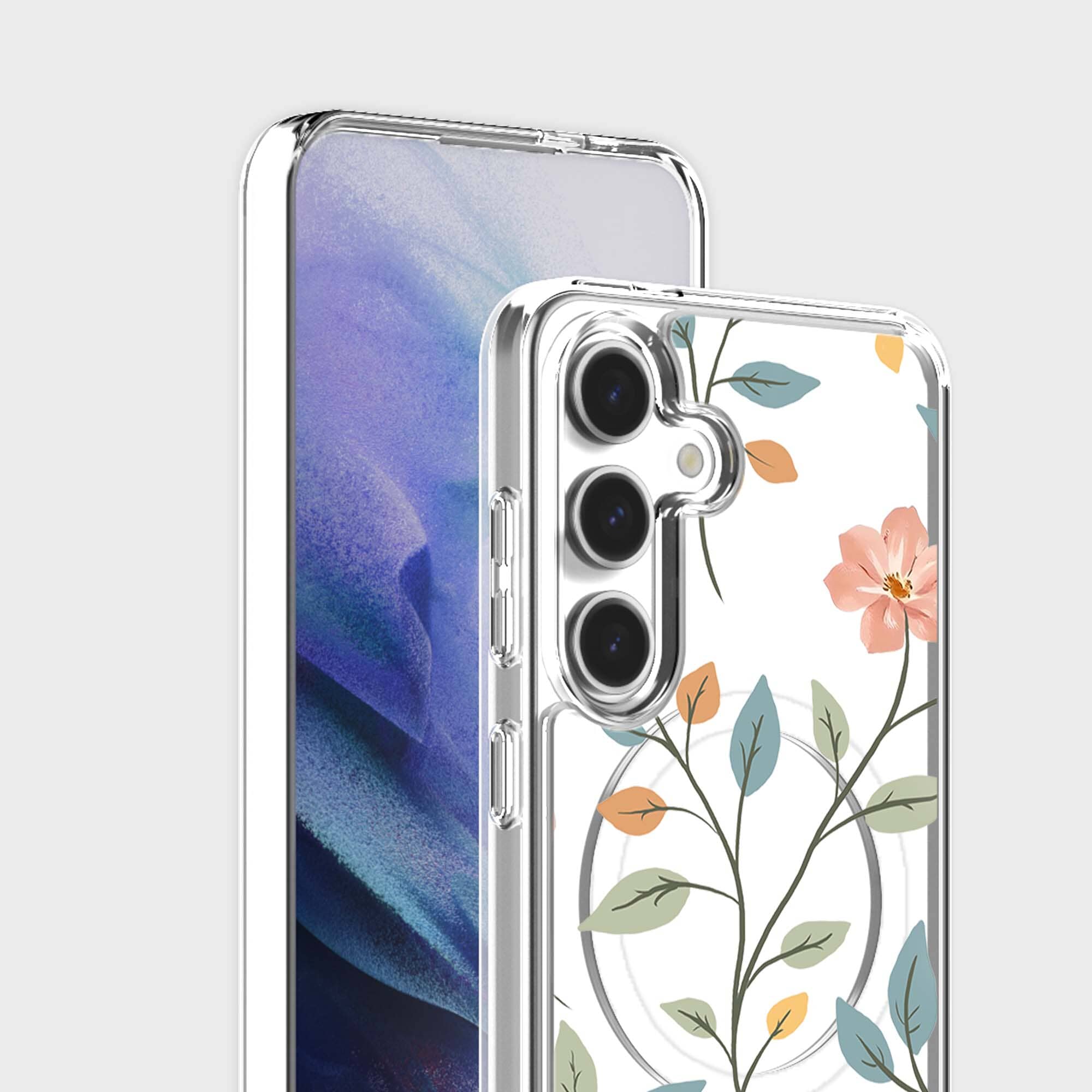 Samsung Galaxy S25 Easter Floral Clear Case