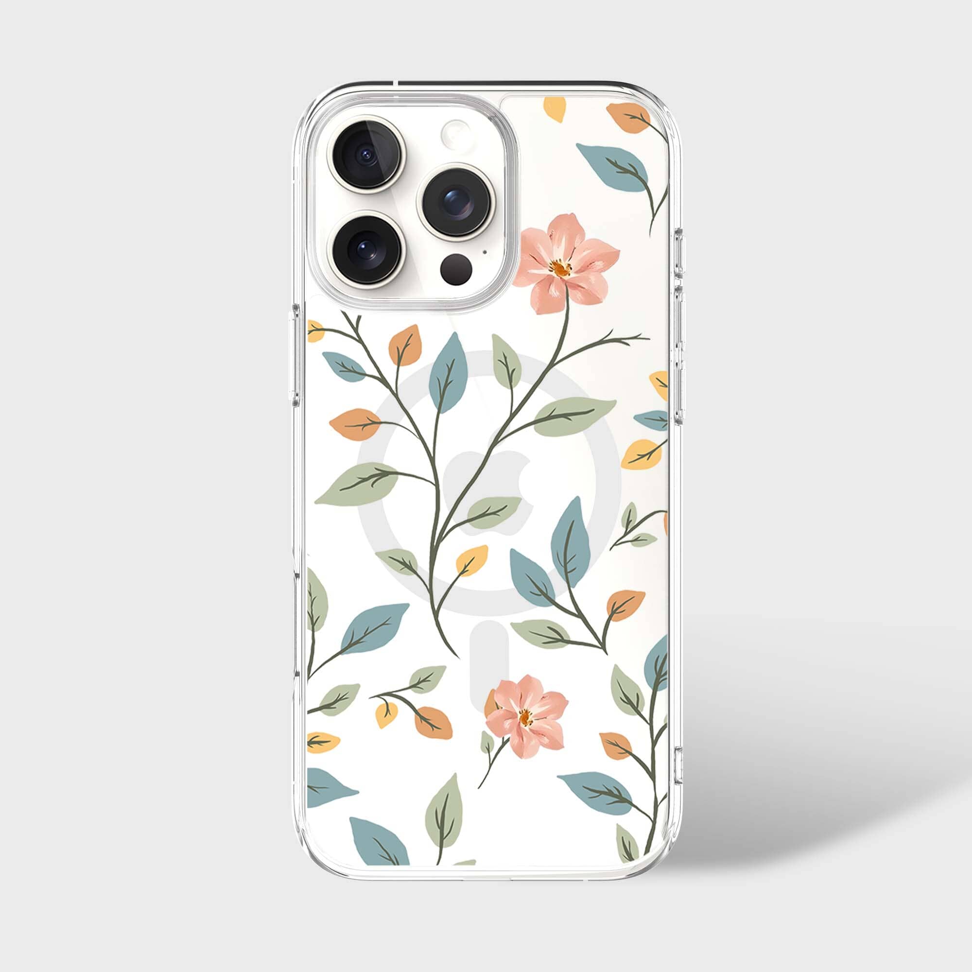 MagSafe iPhone 16 Pro Easter Floral Clear Case