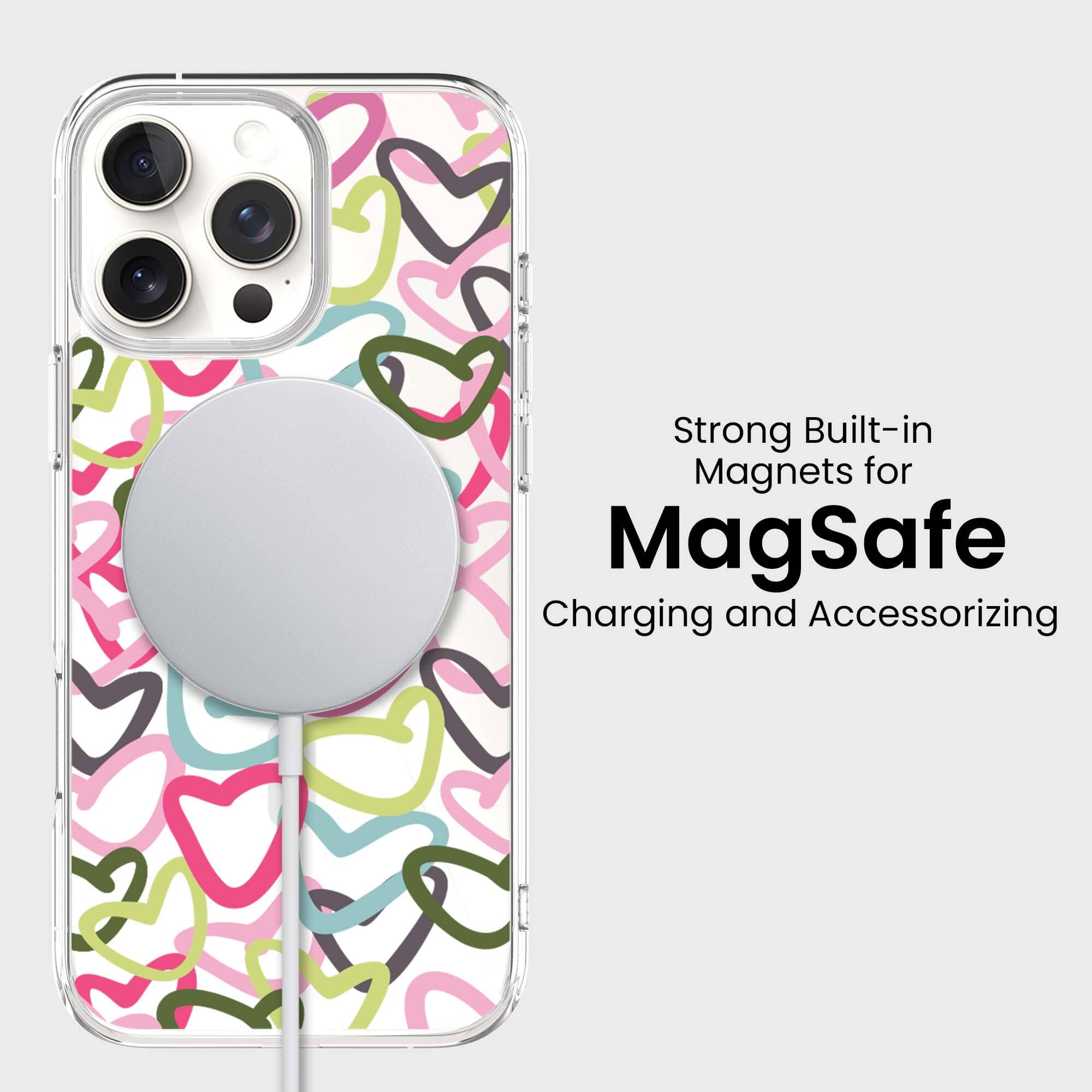 iPhone 16 Pro Max Clear Case - Graffiti Design