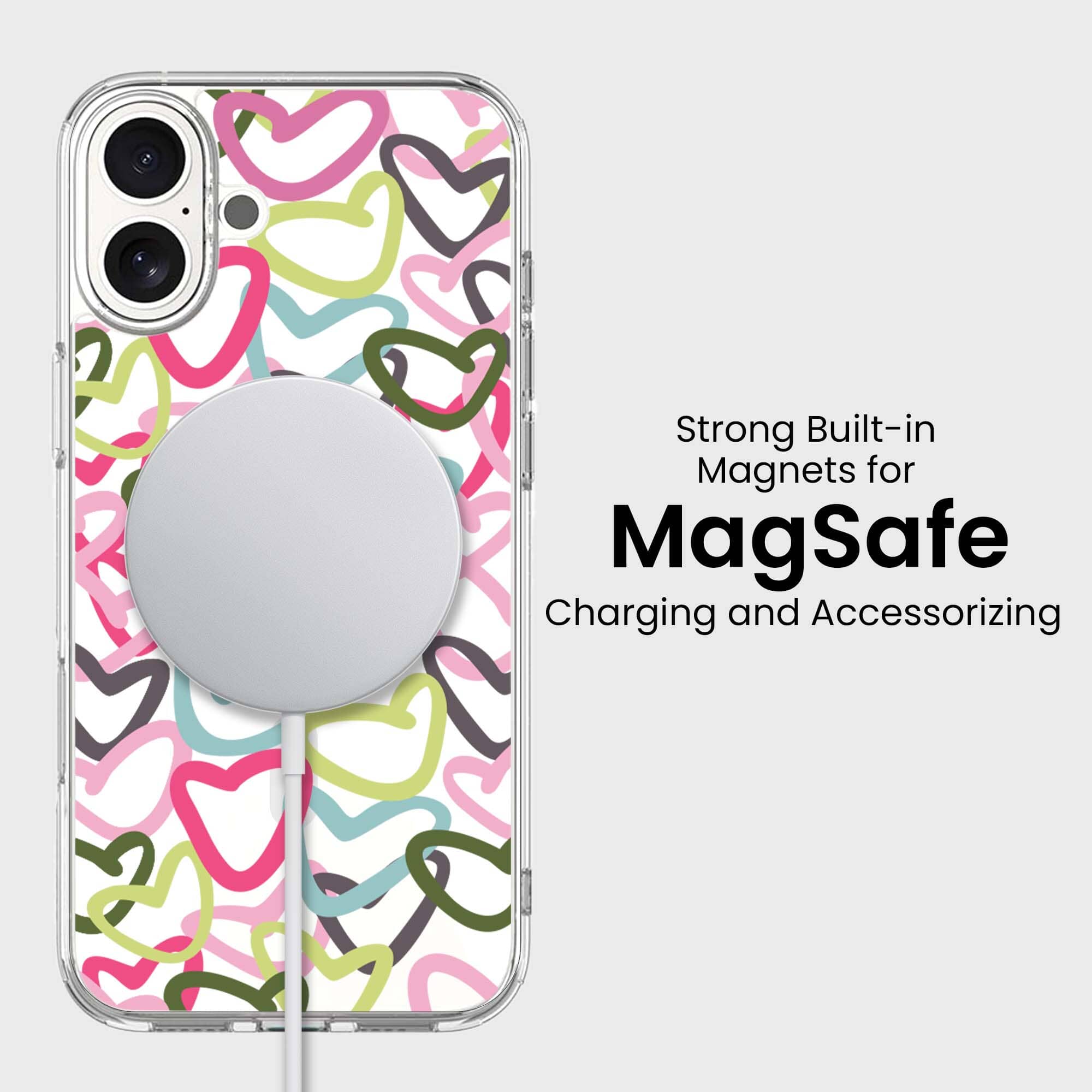 iPhone 16 Clear Case - Graffiti Design