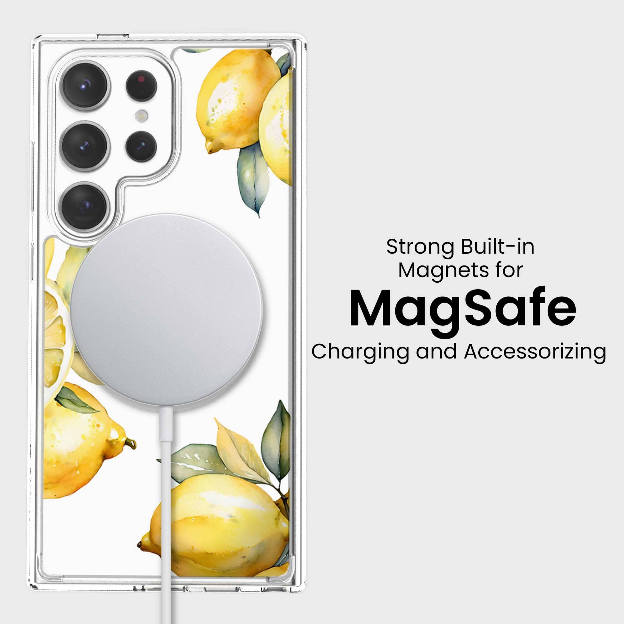 Samsung Galaxy S25 Ultra Lemons Clear Case