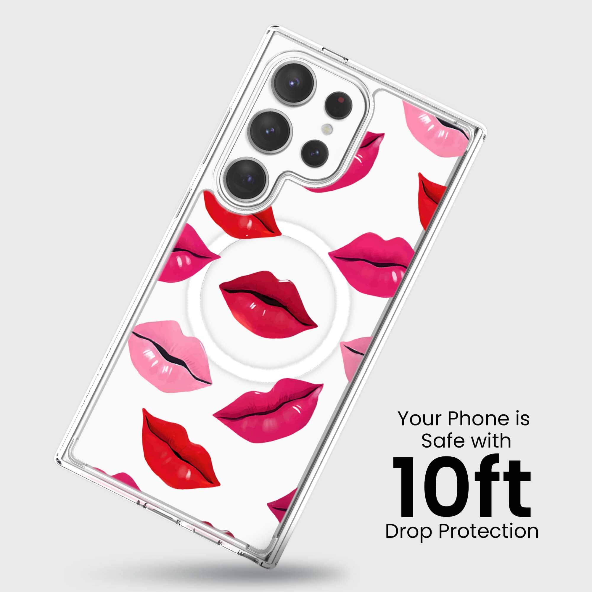 Samsung Galaxy S24 Ultra Lips Design Clear Case