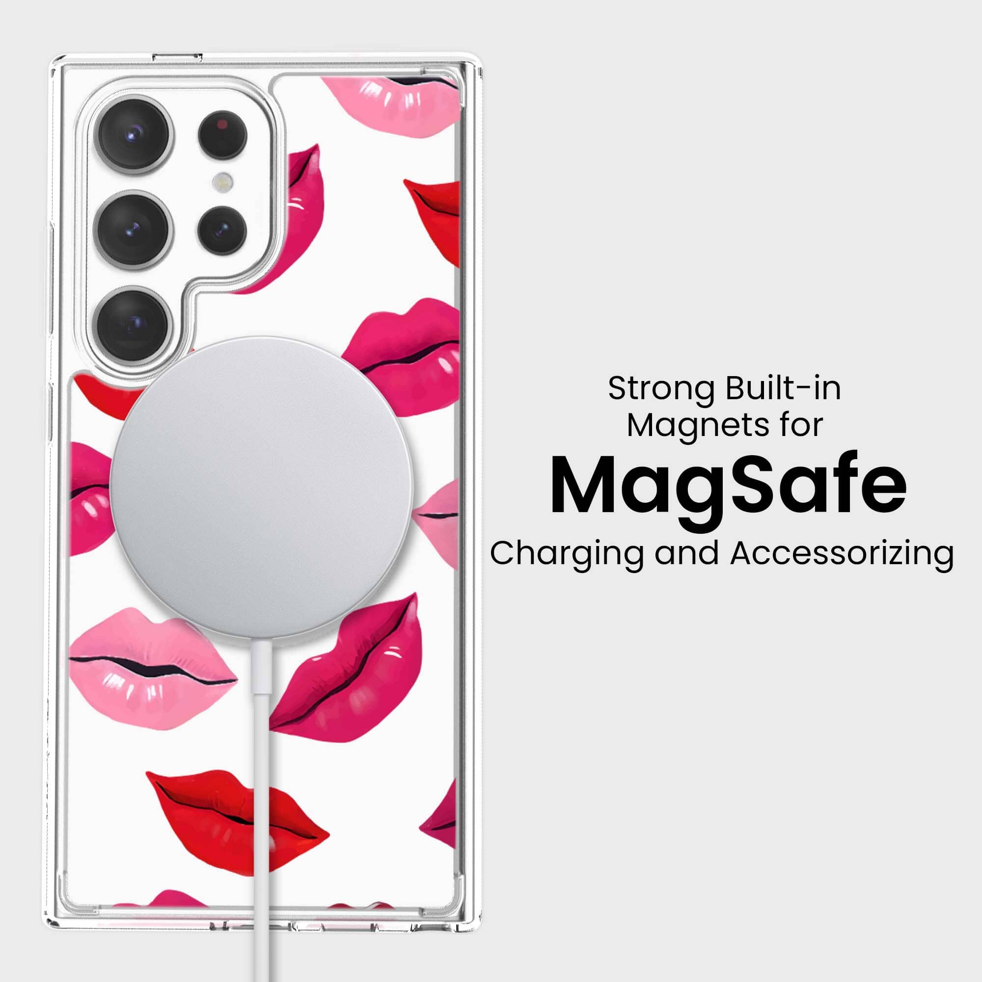 Samsung Galaxy S24 Ultra Lips Design Clear Case