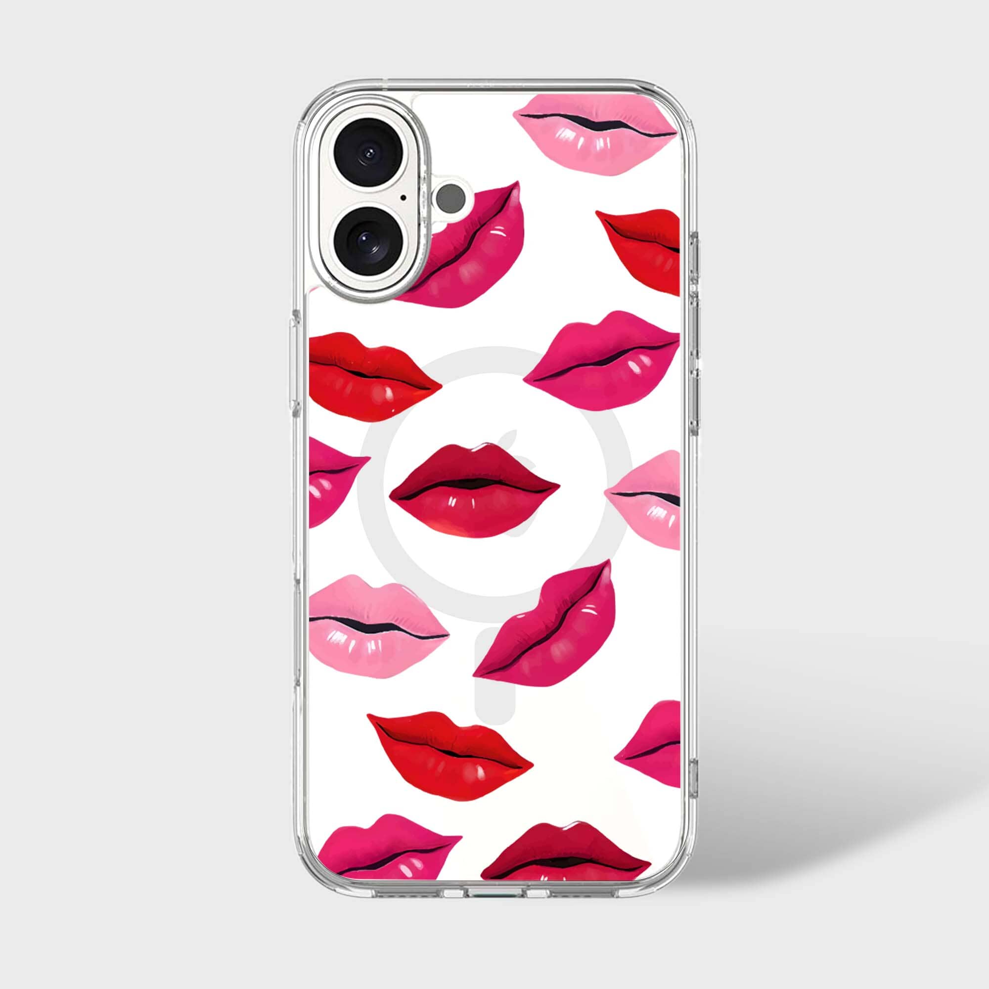 MagSafe iPhone 16 Lips Design Clear Case