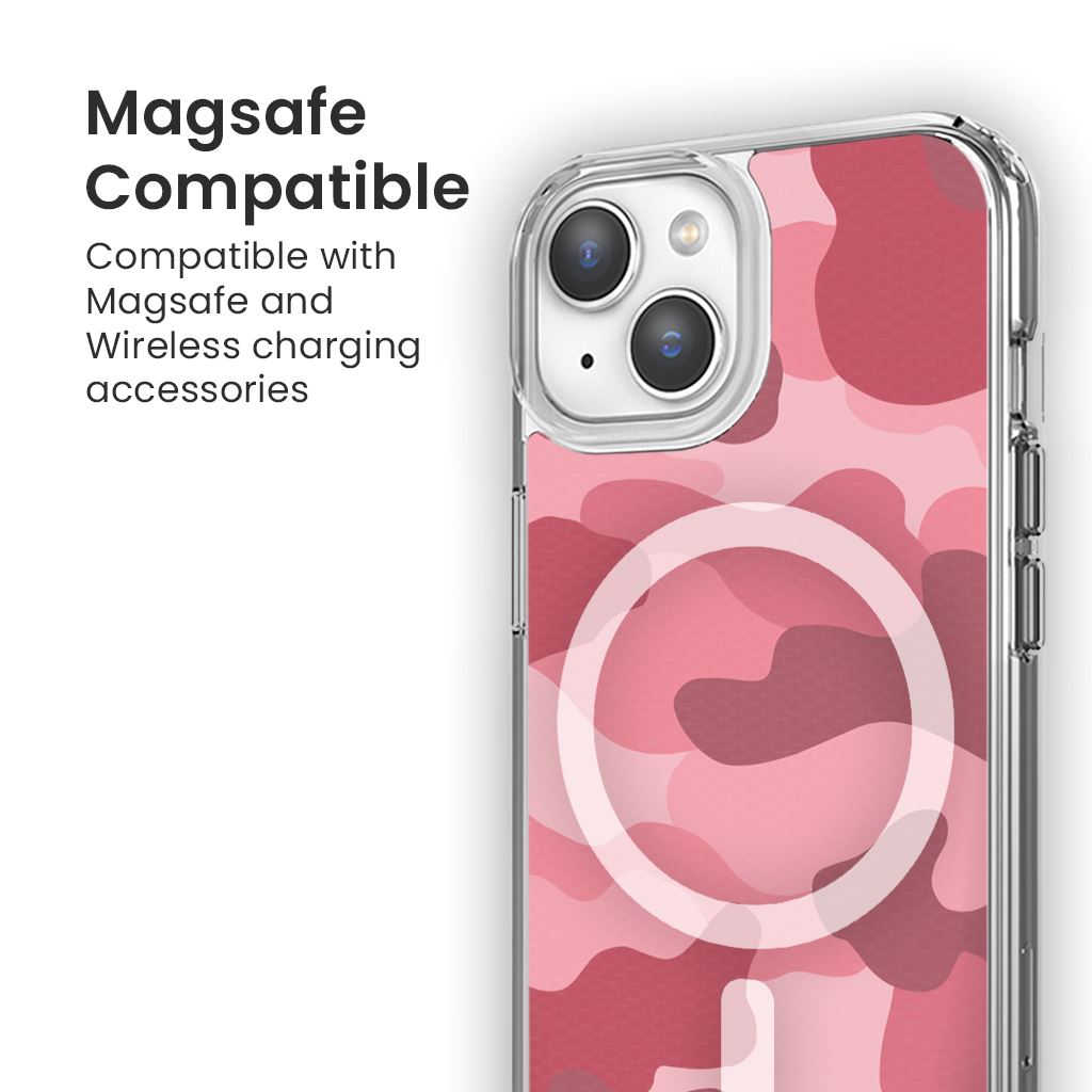 MagSafe iPhone 13 Pink Camo Case