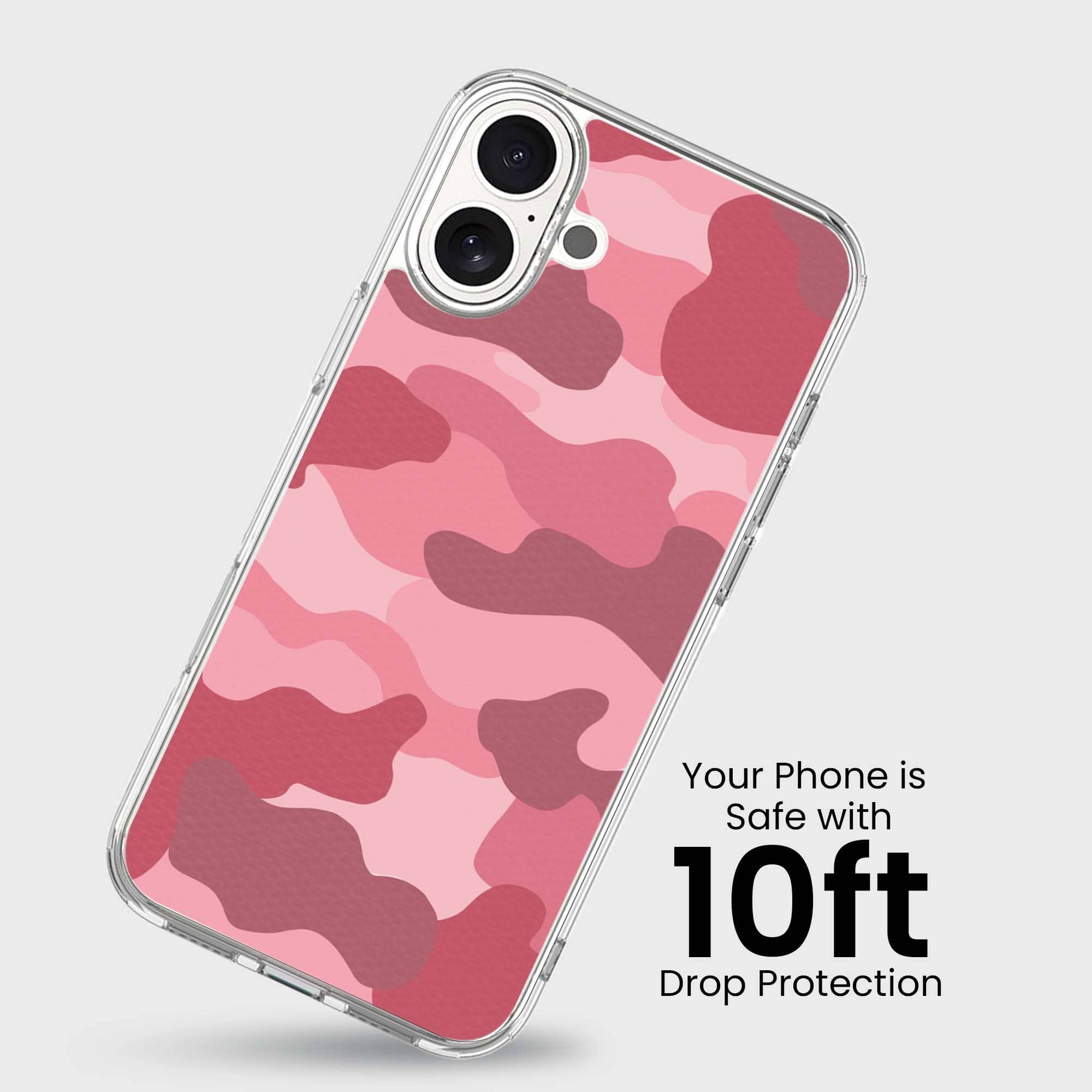 MagSafe iPhone 16 Pink Camo Case