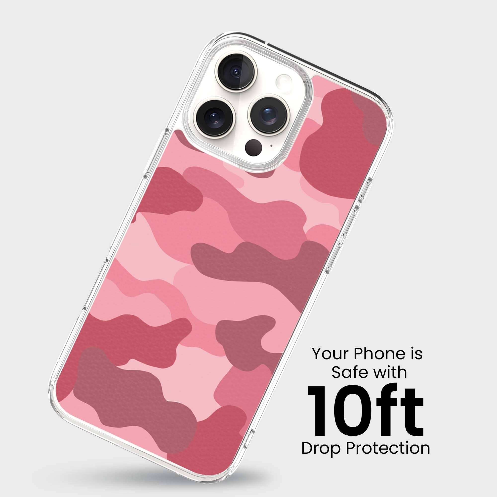 MagSafe iPhone 16 Pro Max Pink Camo Case
