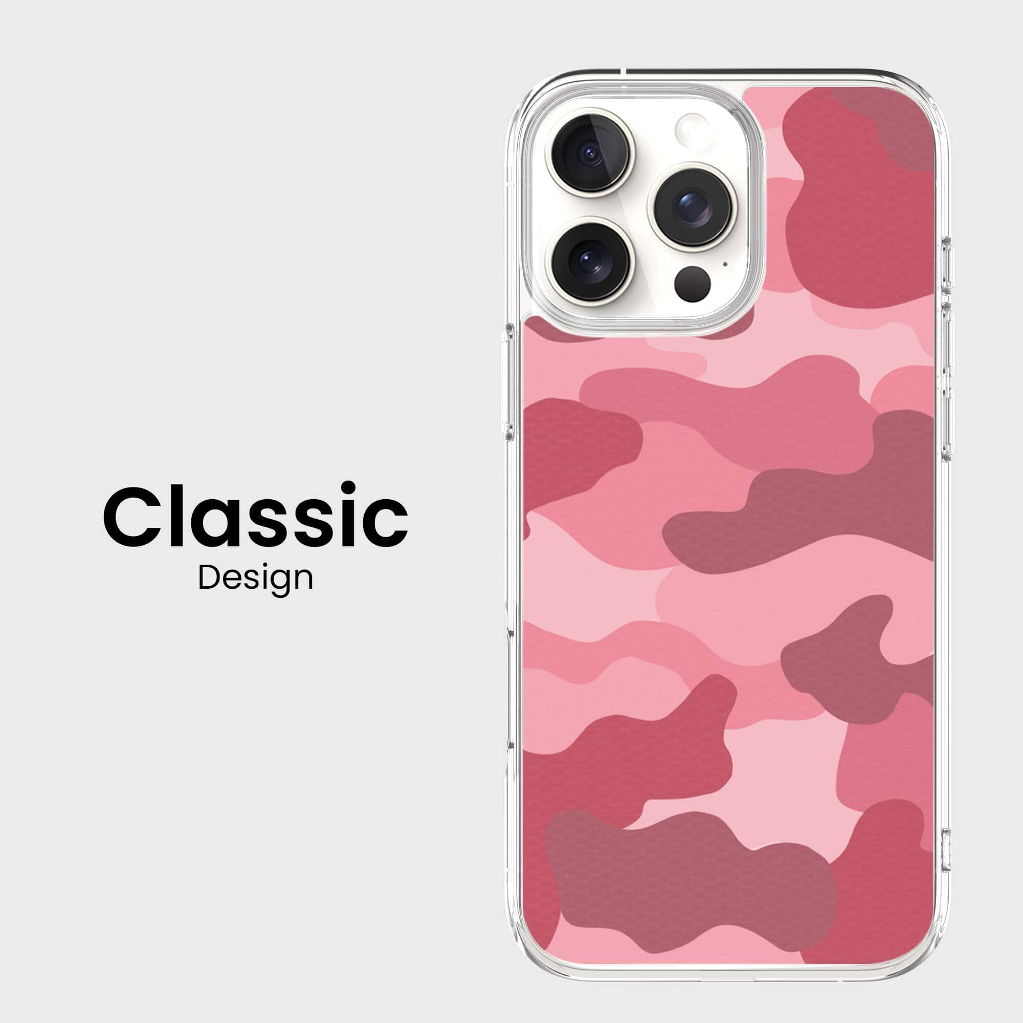 MagSafe iPhone 16 Pro Max Pink Camo Case