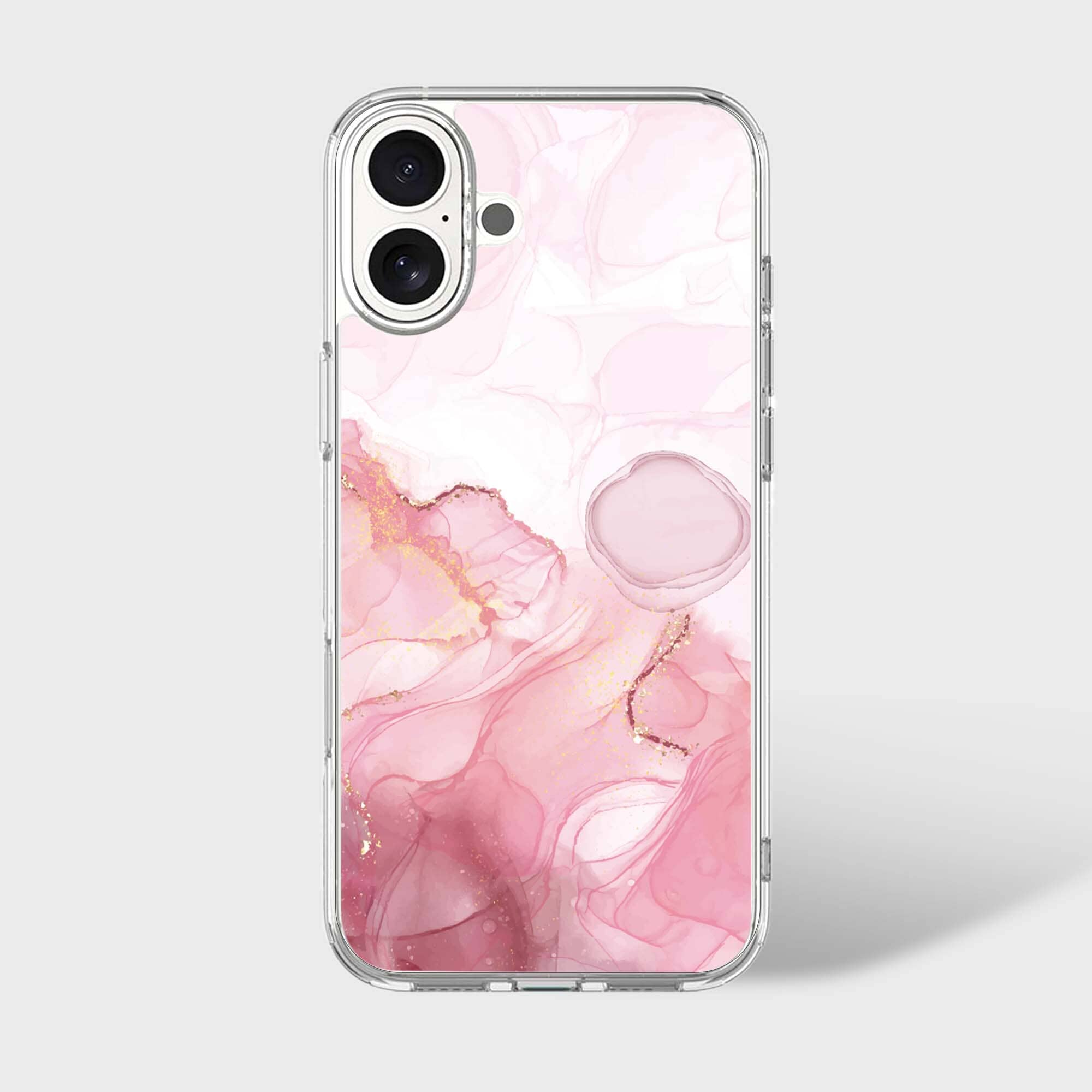 iPhone 16 Case With MagSafe - Pink Marble