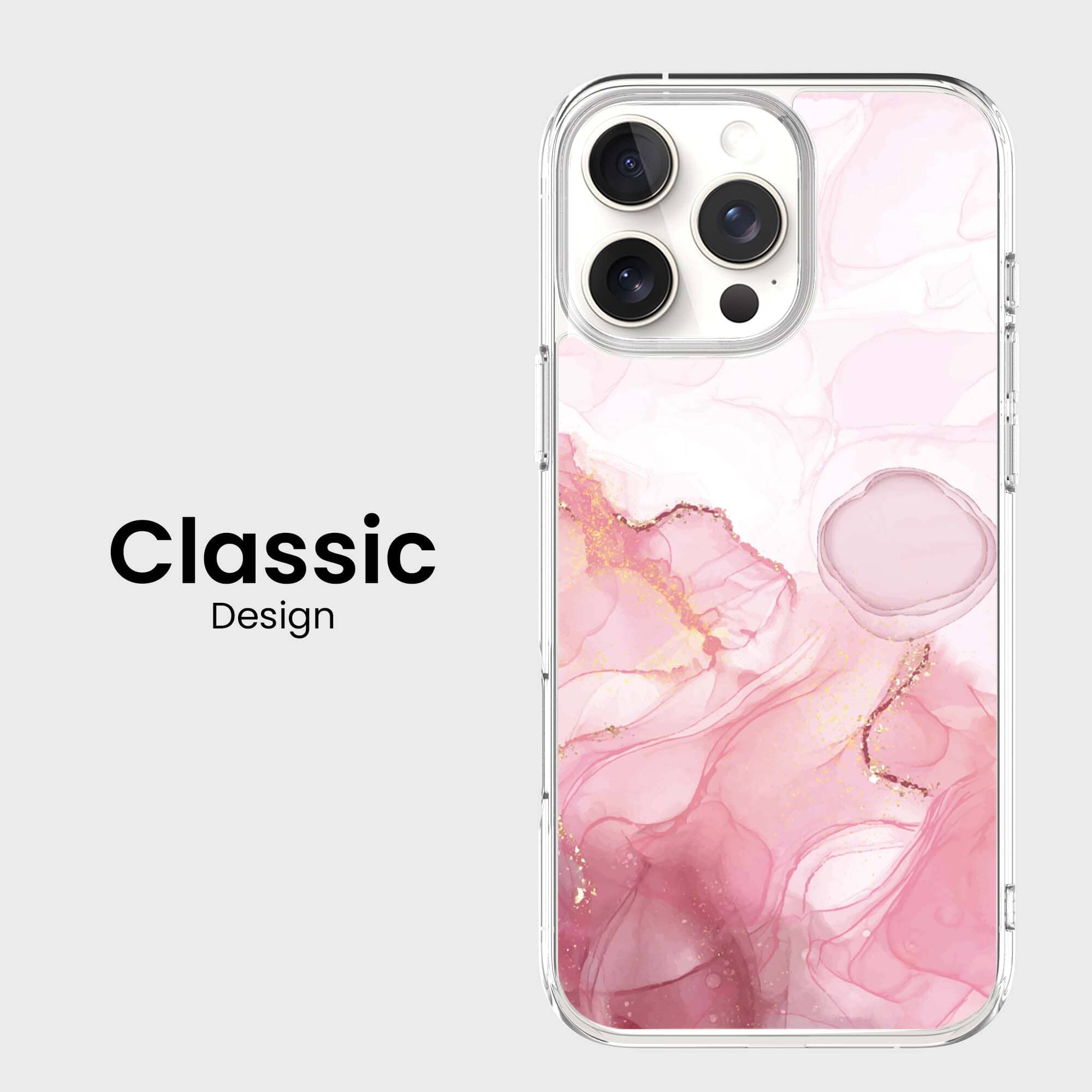 iPhone 16 Pro Max Case With MagSafe - Pink Marble