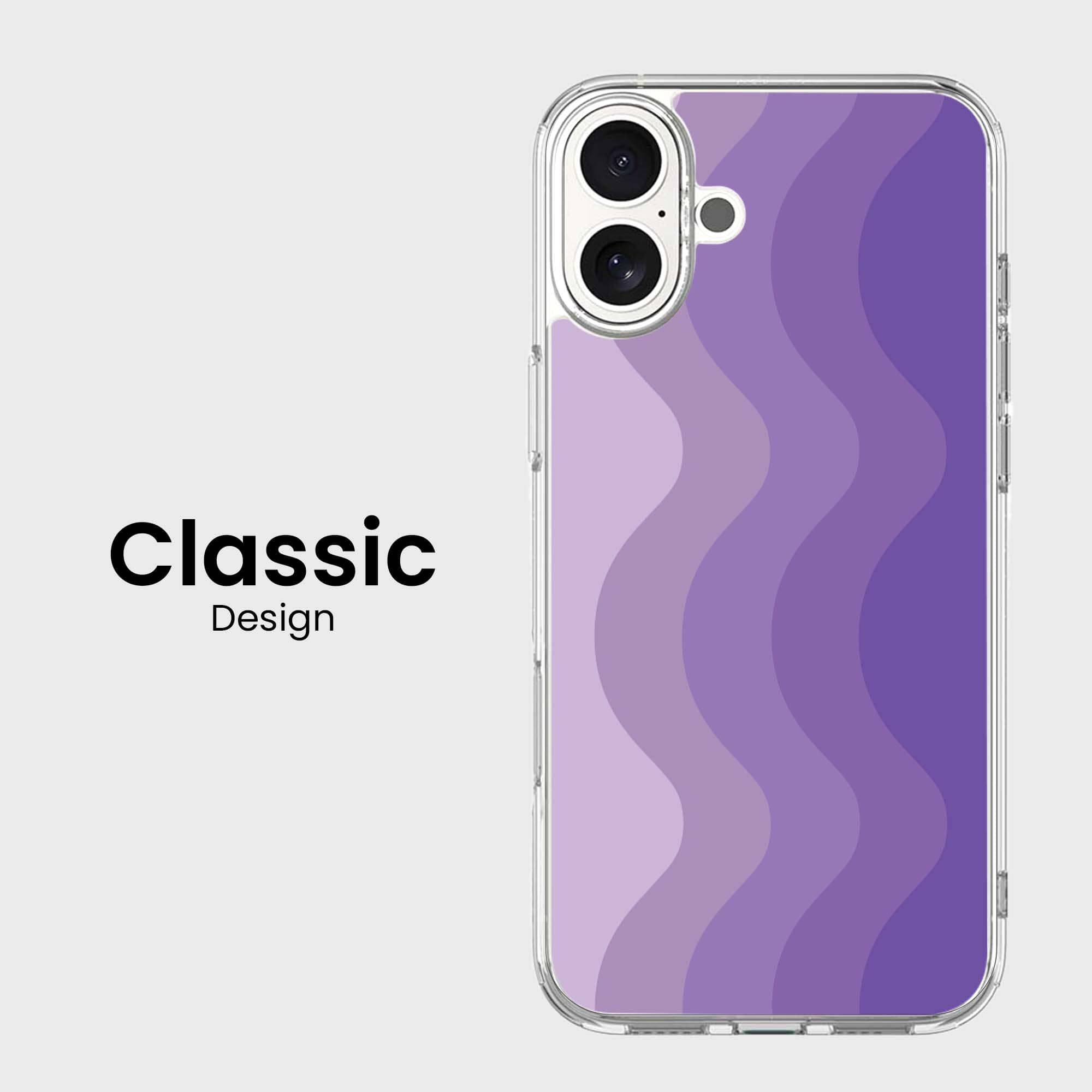 iPhone 16 Case With MagSafe - Purple Wave