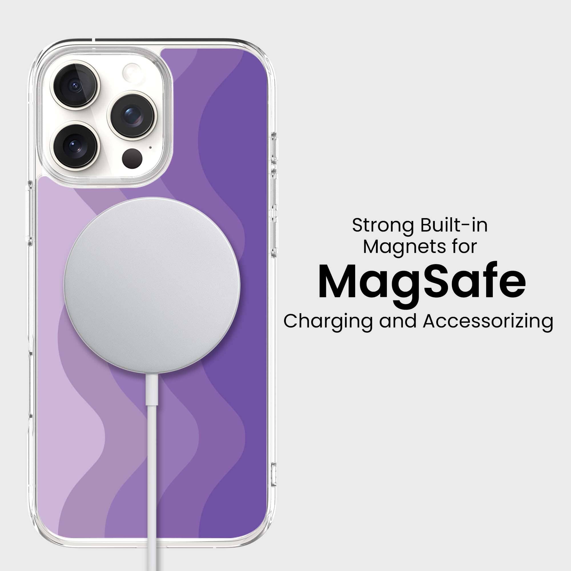 iPhone 16 Pro Max Case With MagSafe - Purple Wave