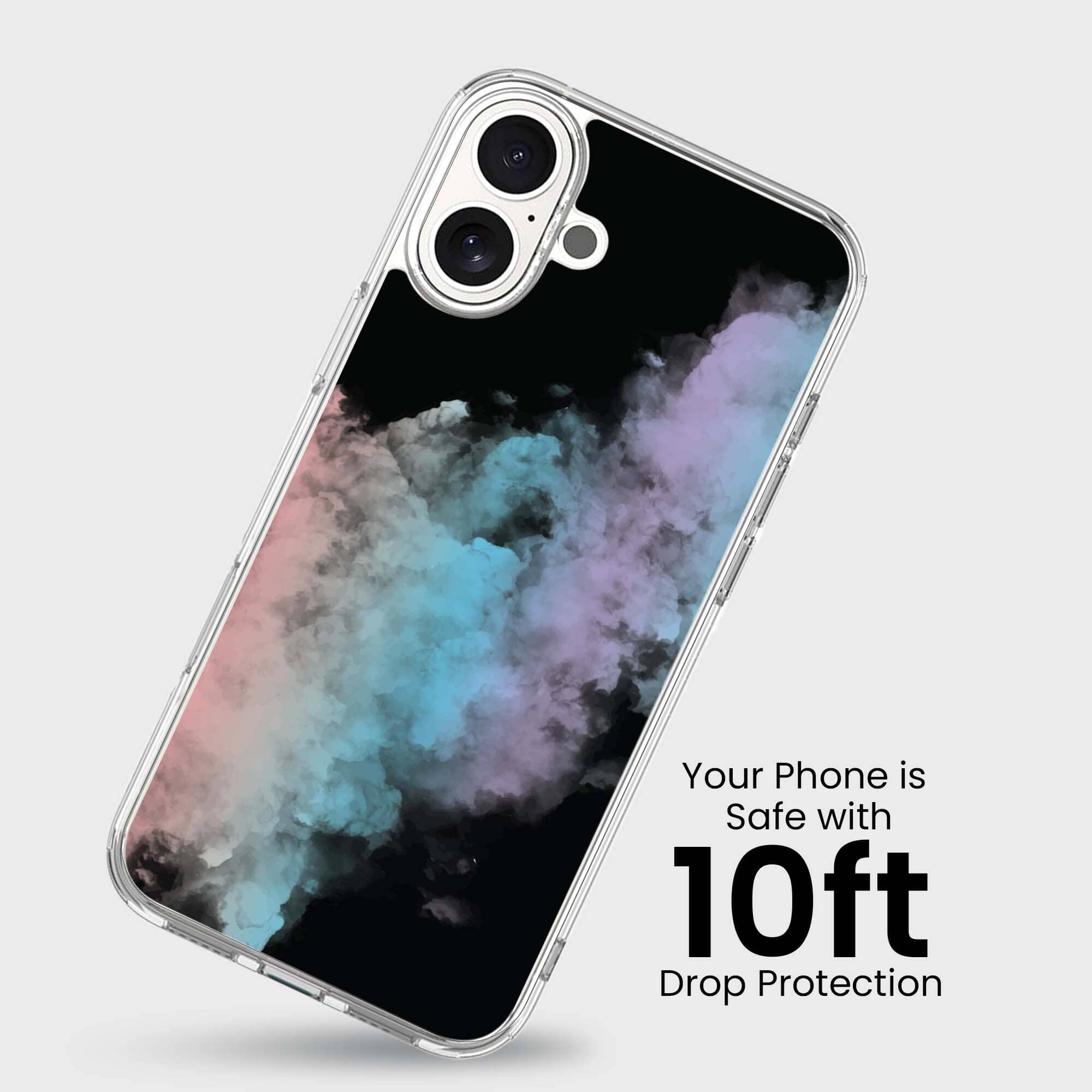 iPhone 16 Case With MagSafe - Rainbow Cloud