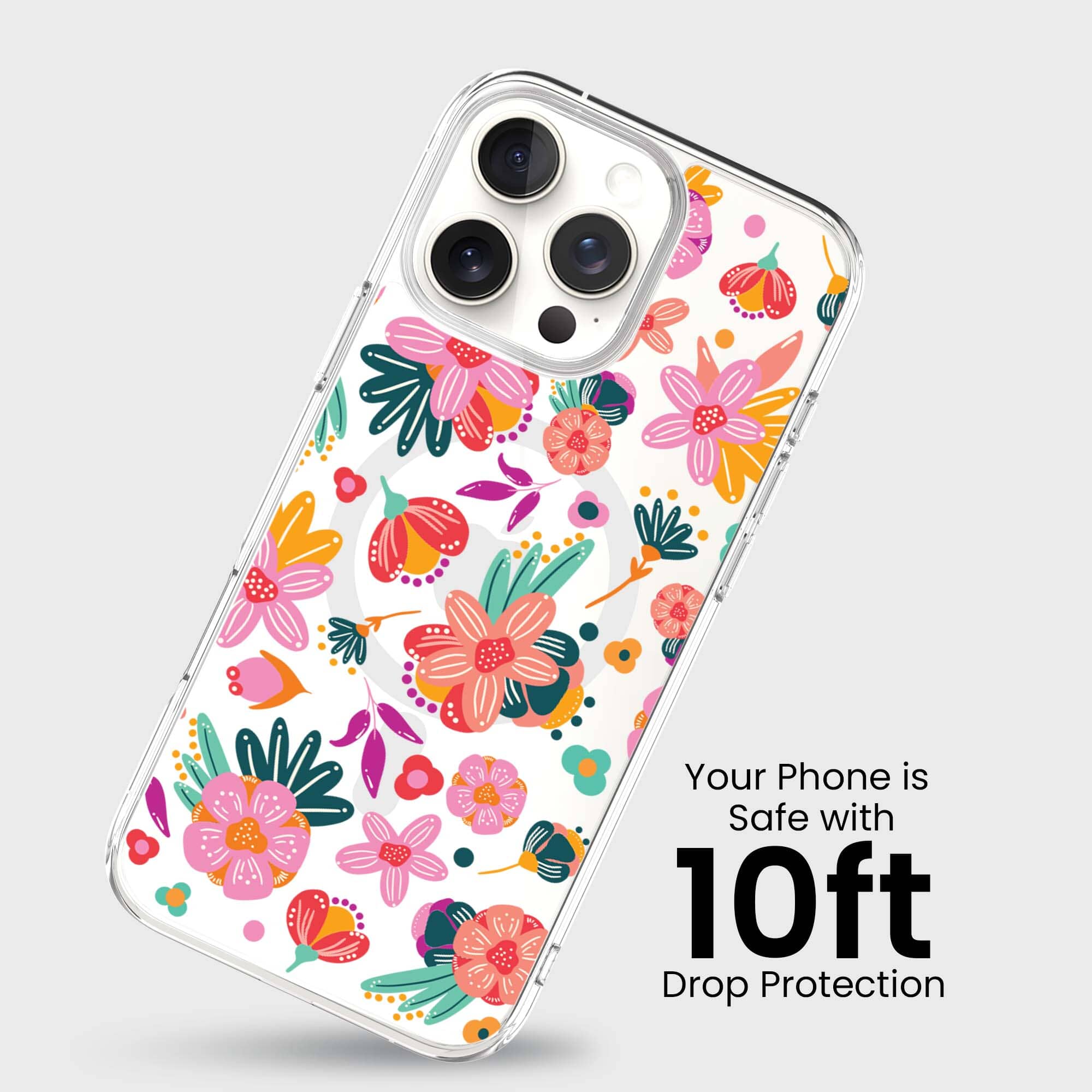 iPhone 16 Pro Max Case With MagSafe - Spring Flower