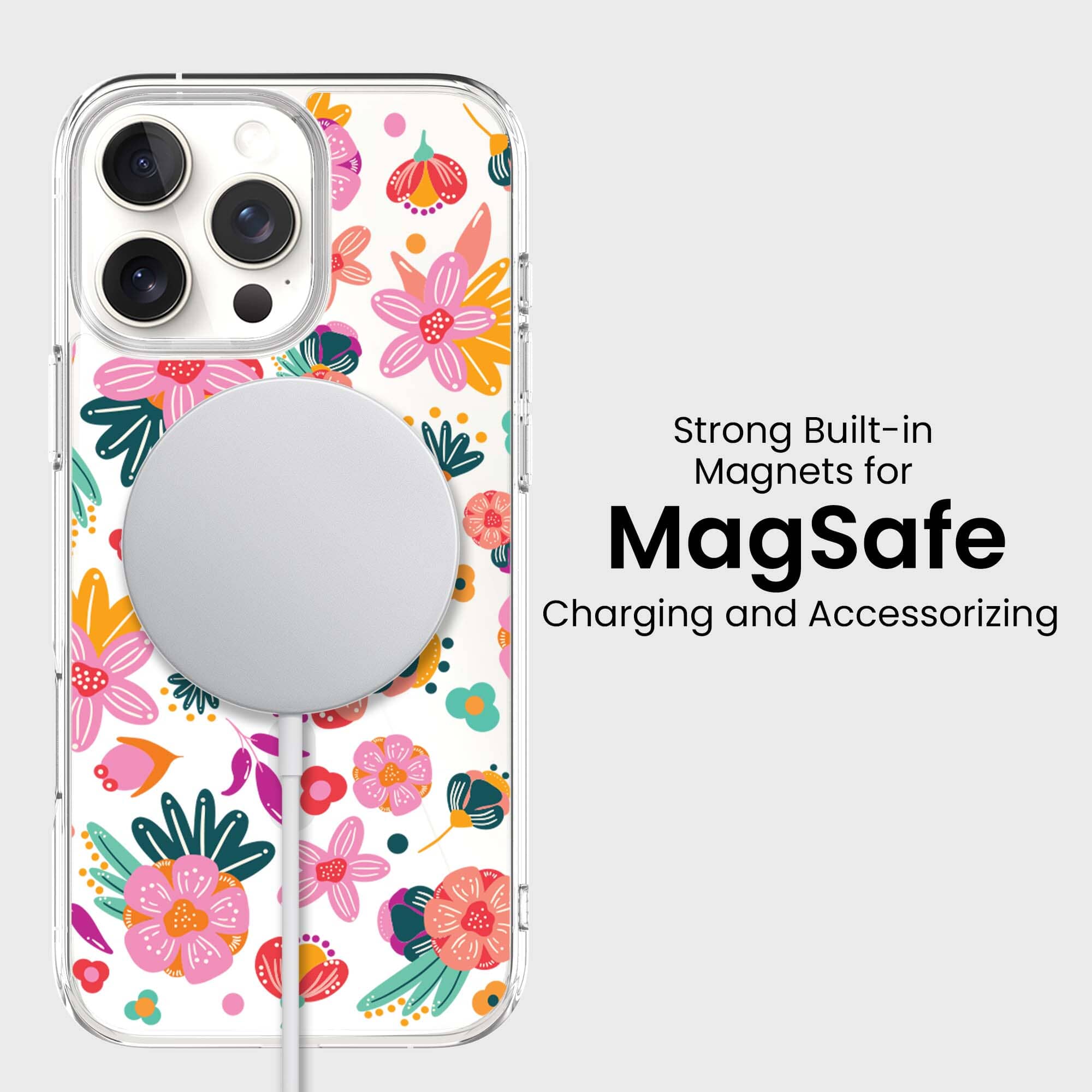 iPhone 16 Pro Max Case With MagSafe - Spring Flower