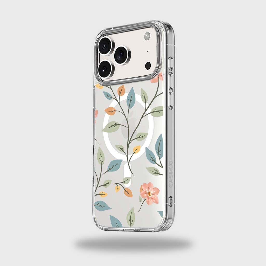 MagSafe iPhone 17 Pro Easter Floral Clear Case