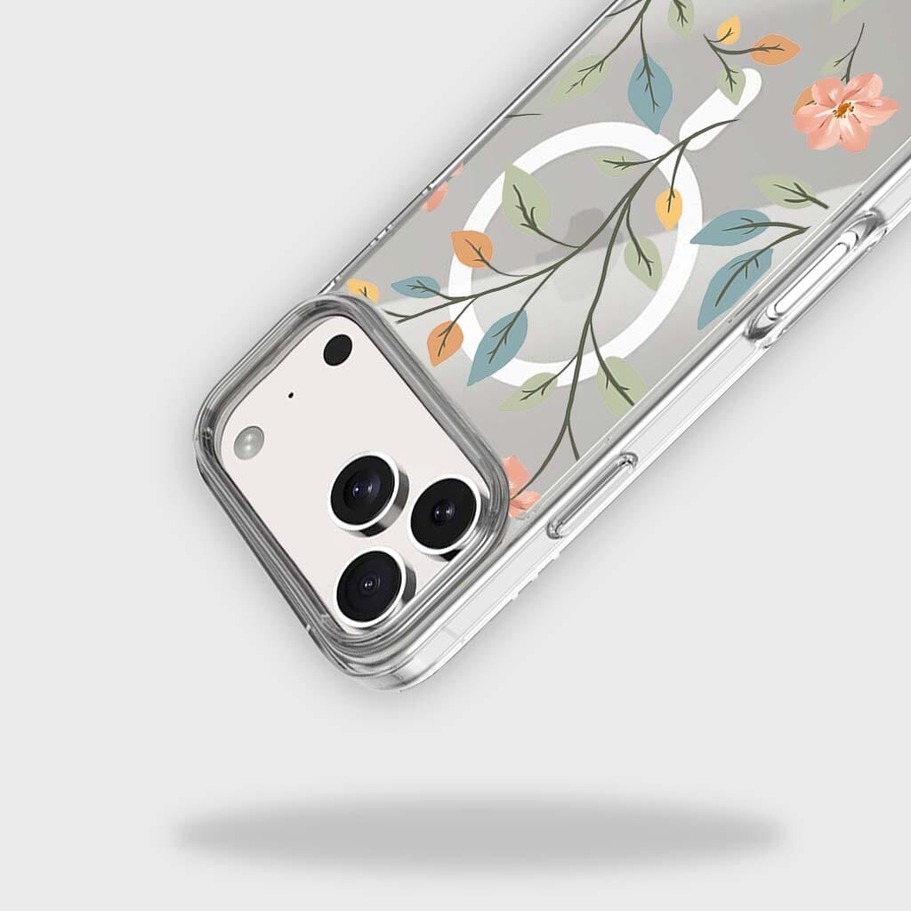 MagSafe iPhone 17 Pro Max Easter Floral Clear Case