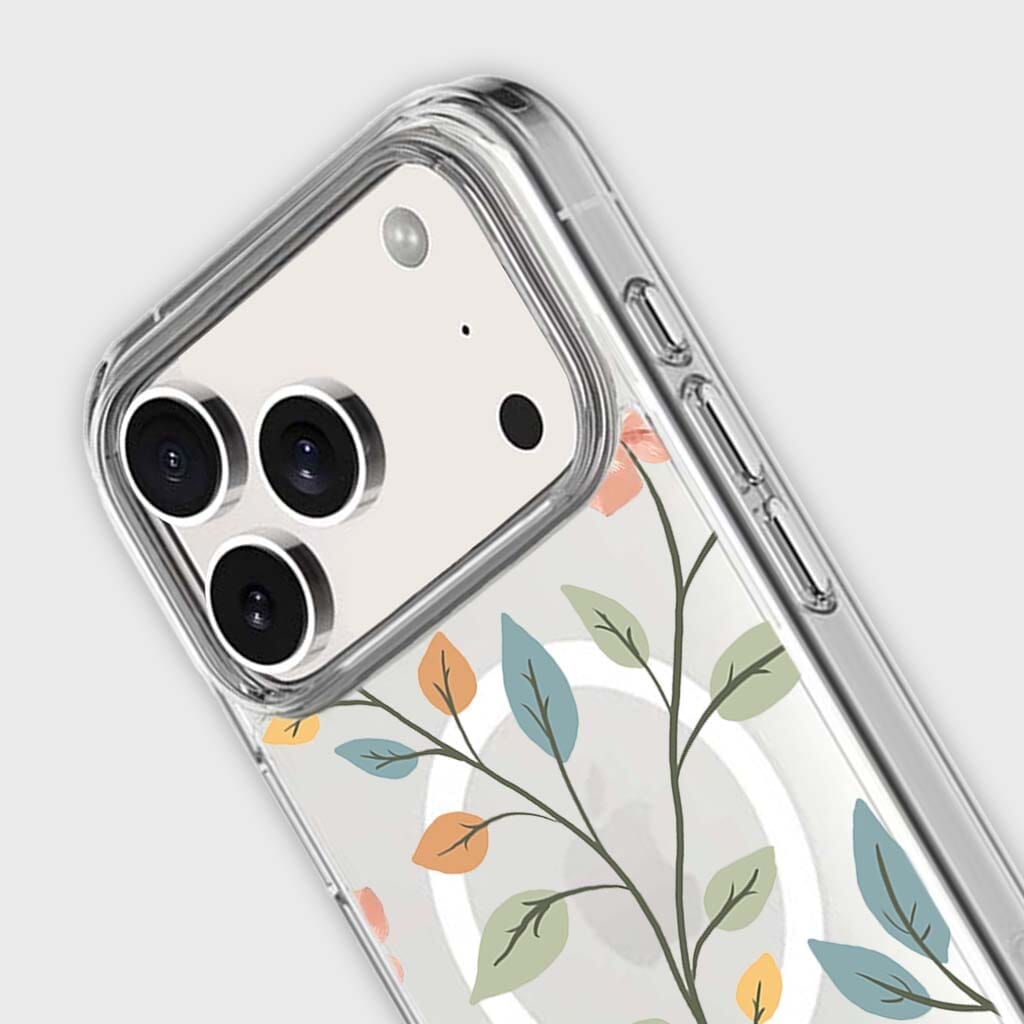 MagSafe iPhone 17 Pro Easter Floral Clear Case