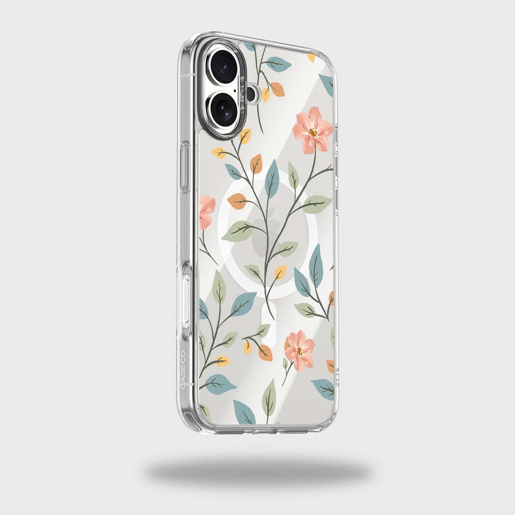 MagSafe iPhone 16 Easter Floral Clear Case