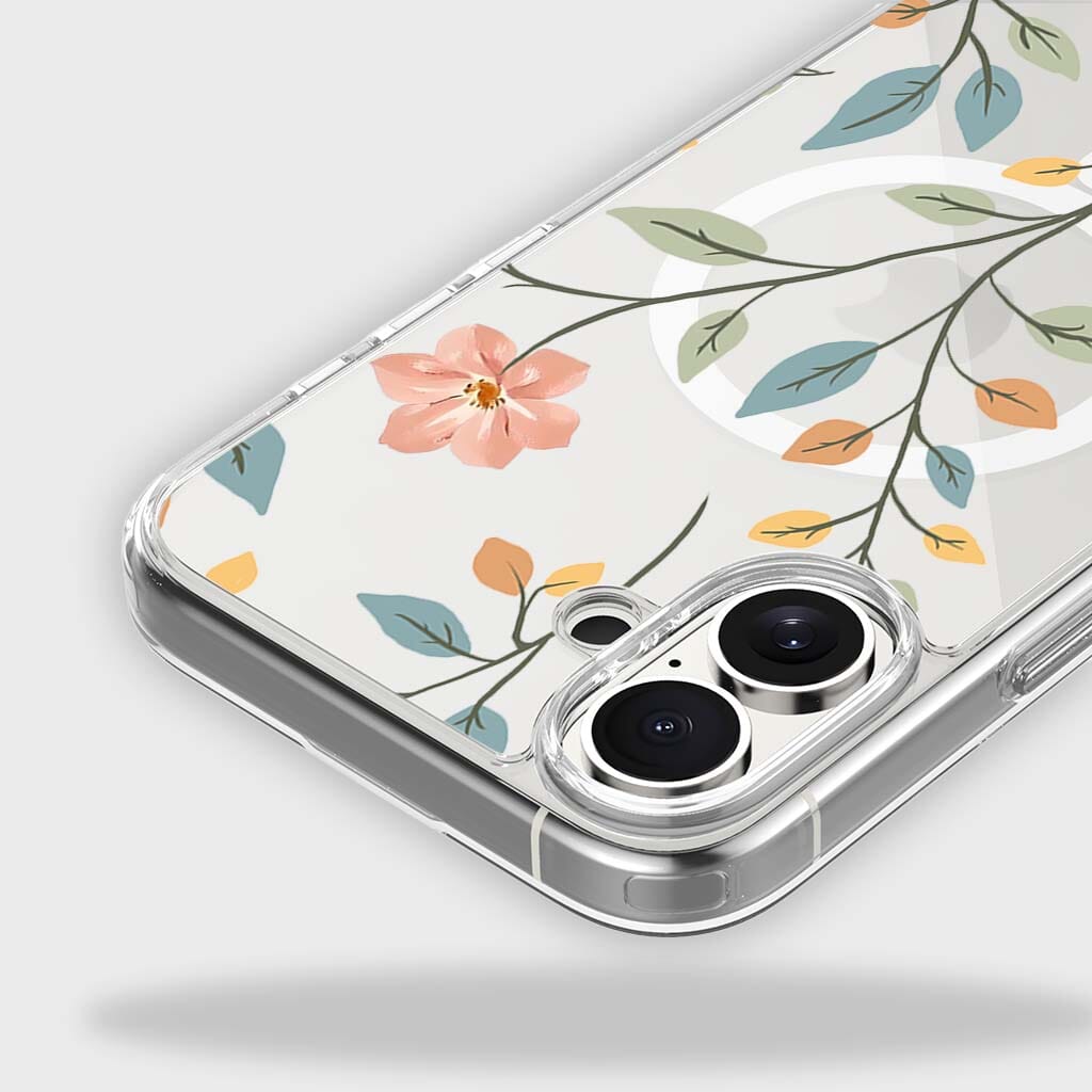 MagSafe iPhone 16 Easter Floral Clear Case