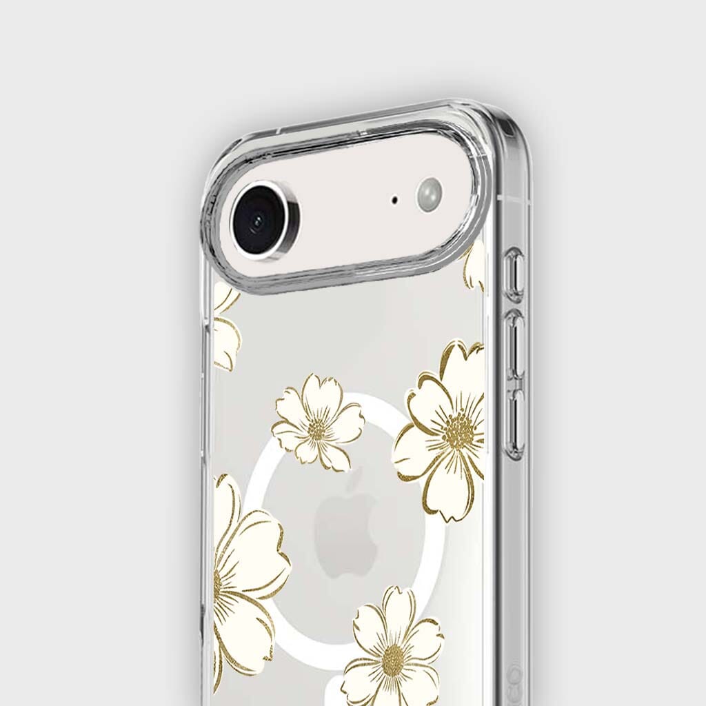 iPhone Air Gold Flower Clear Case With MagSafe