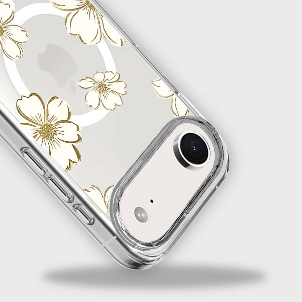 iPhone Air Gold Flower Clear Case With MagSafe