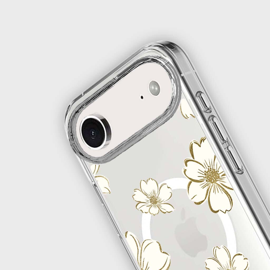 iPhone Air Gold Flower Clear Case With MagSafe