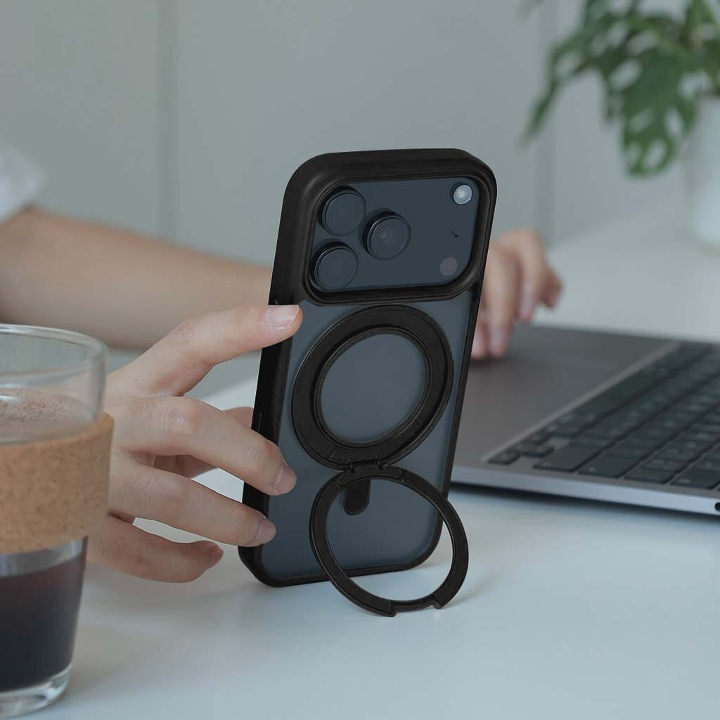 iPhone 17 Pro Max Frost Case with 360 MagSafe Kickstand